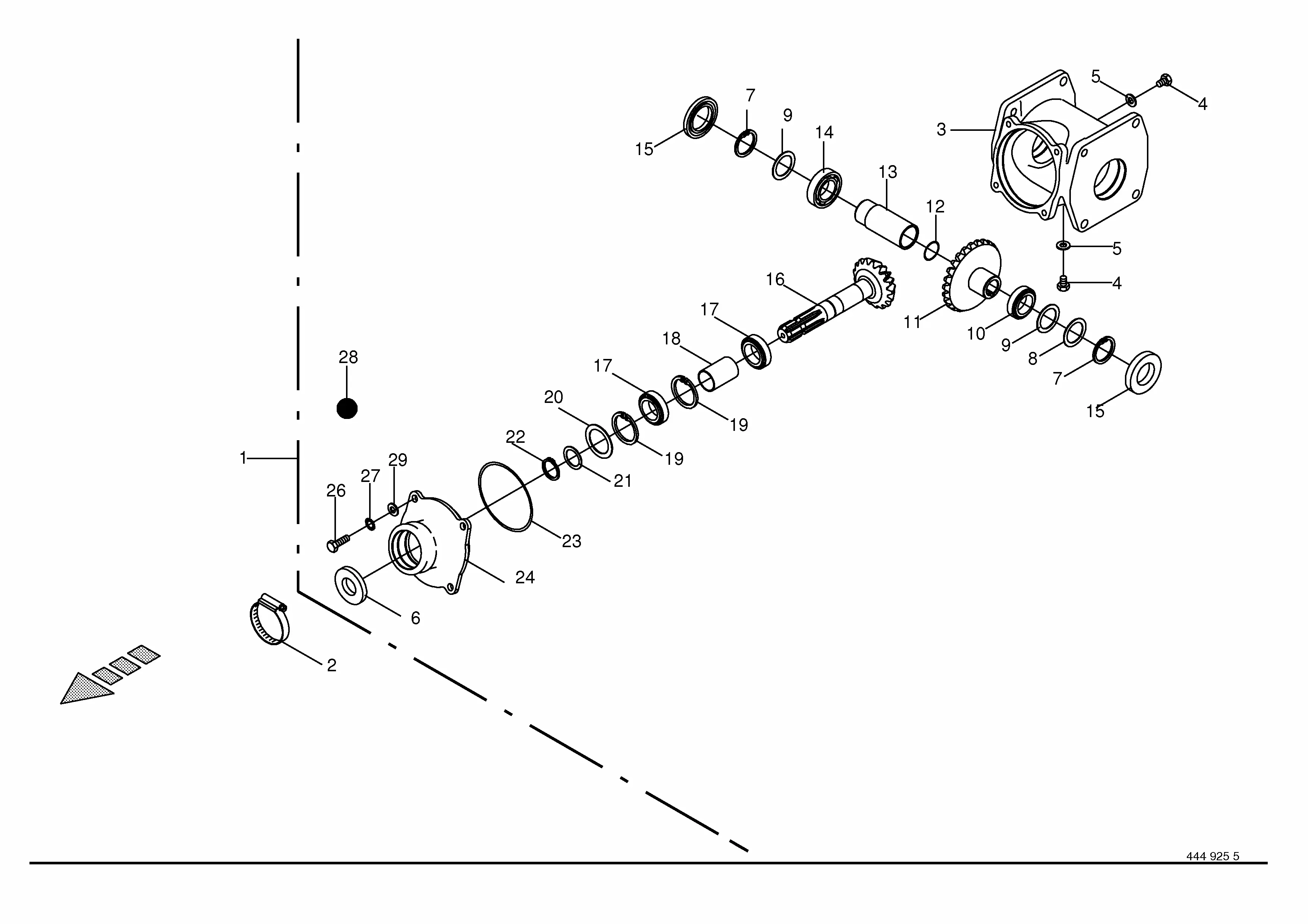 Krone KW 7.82/6X7 T S/N 745100 - Parts Diagrams
