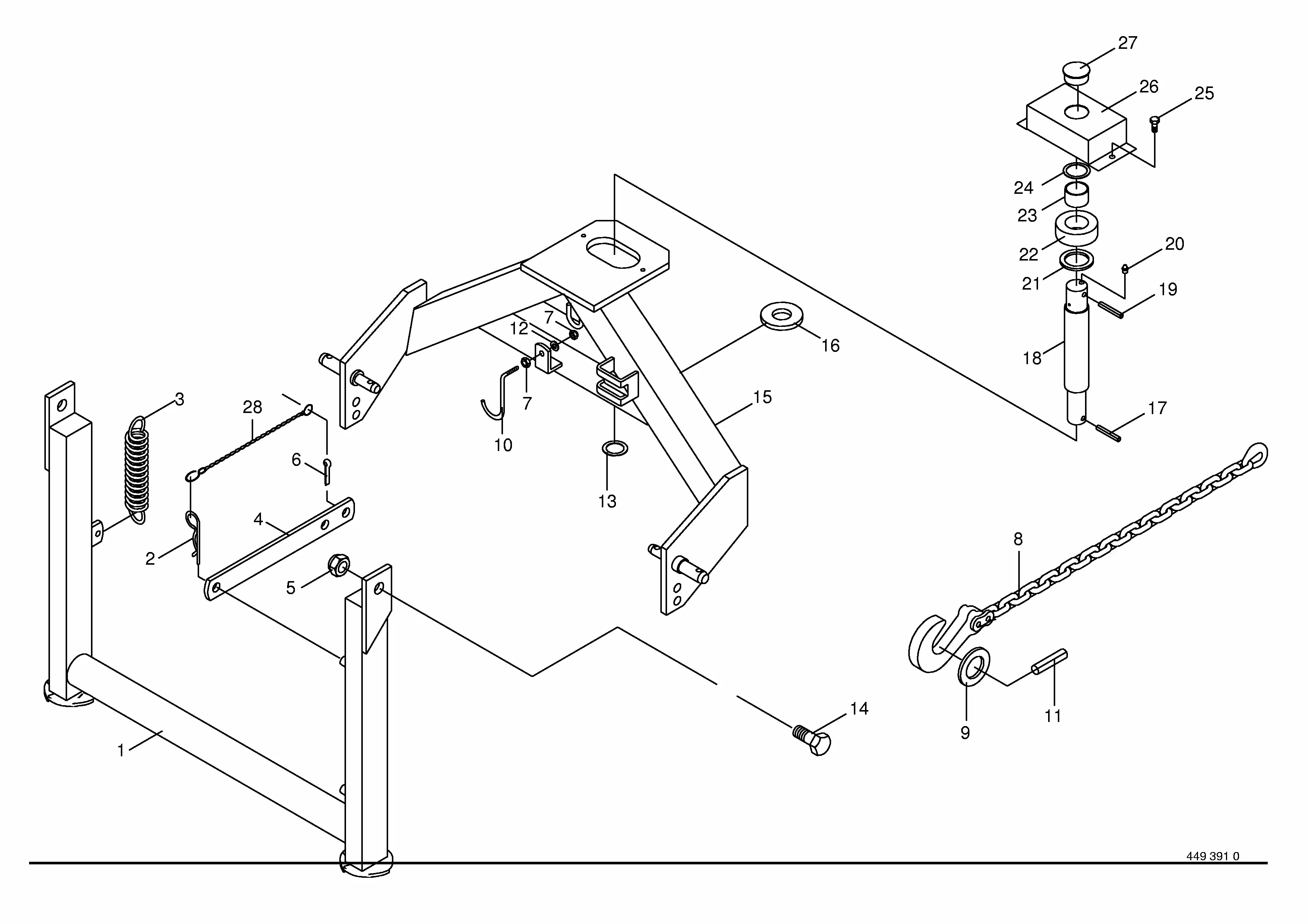 Krone KS 6.81-7.61 S/N 451650 - 459632 Parts Diagrams