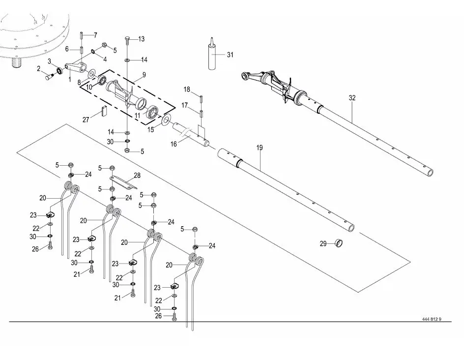 Krone Swadro 710/26 T S/N 926001 - Parts Diagrams