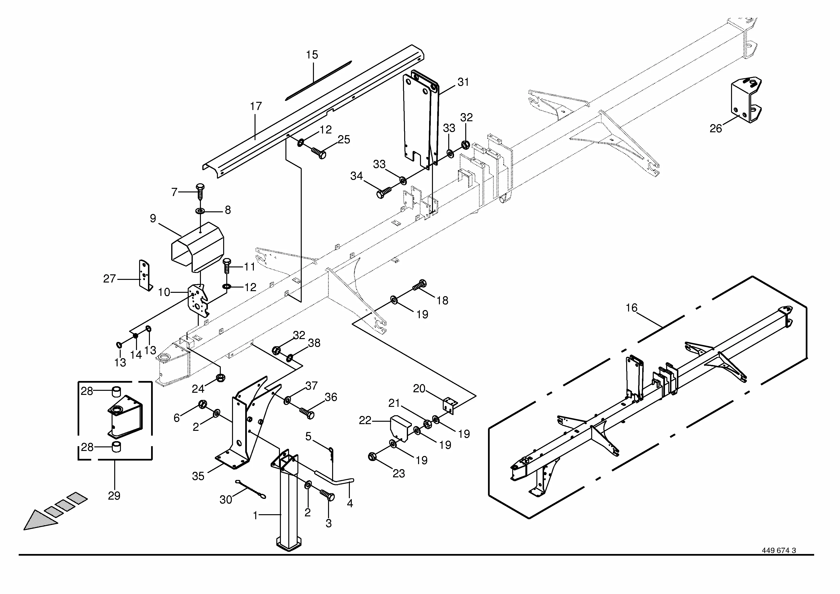 Krone Swadro 881 S/N 544801 - 700000 Parts Diagrams