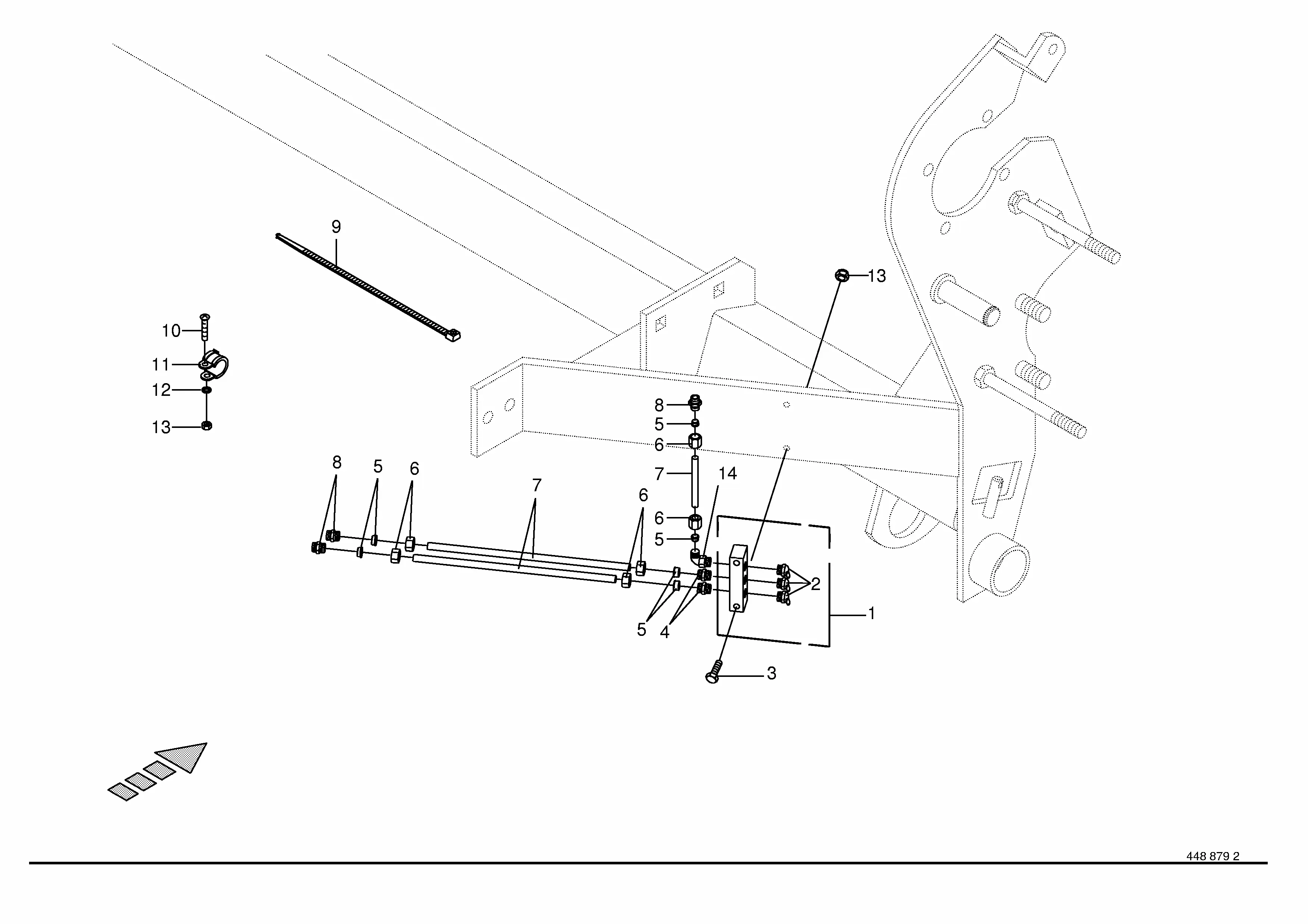 Krone Round-Pack 1250/1550 S/N 706401 - 906000 Parts Diagrams