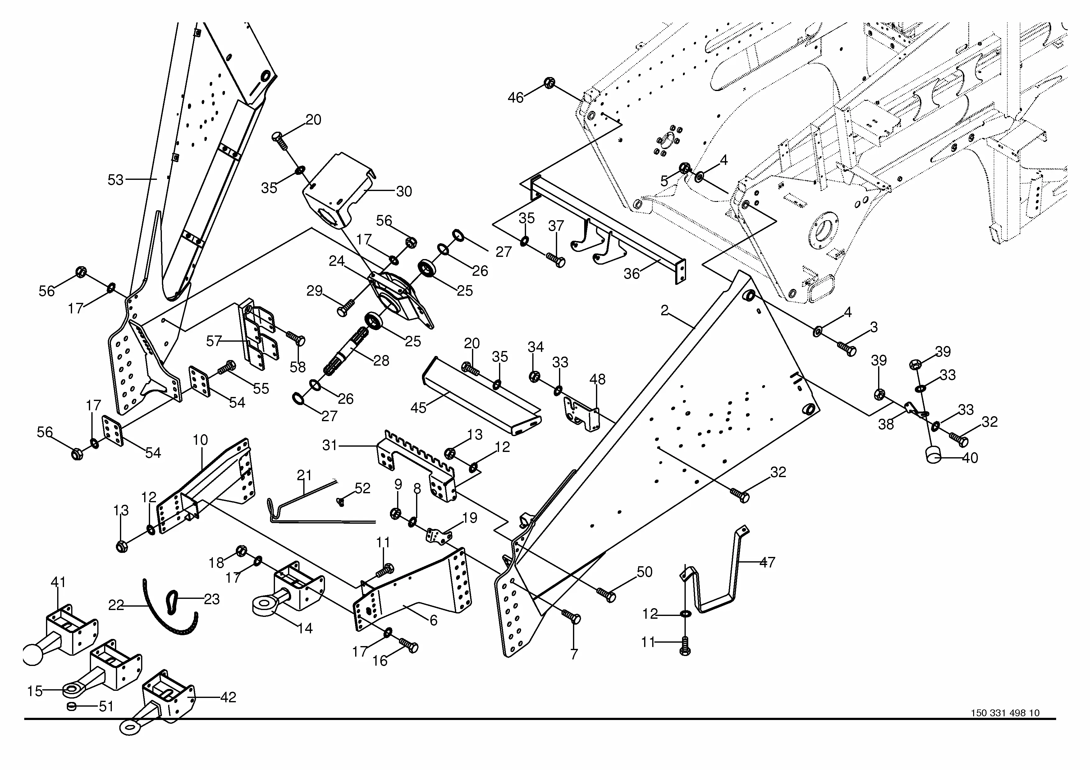 Krone BiG Pack 1290 HDP S/N 770301 - 792000 Parts Diagrams