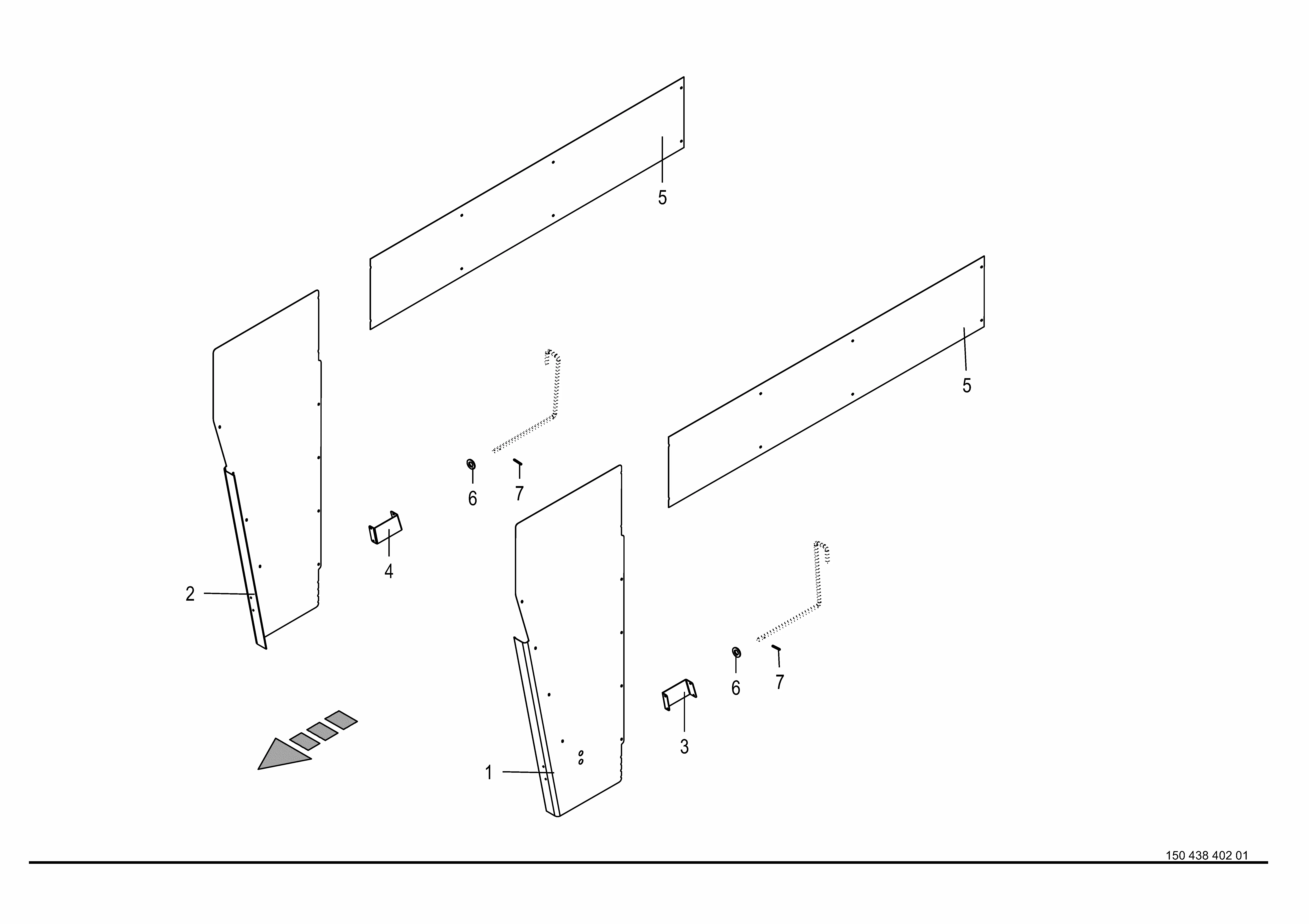 Krone ZX 470-GD / ZX 560-GD S/N 871906 - 898894 Parts Diagrams
