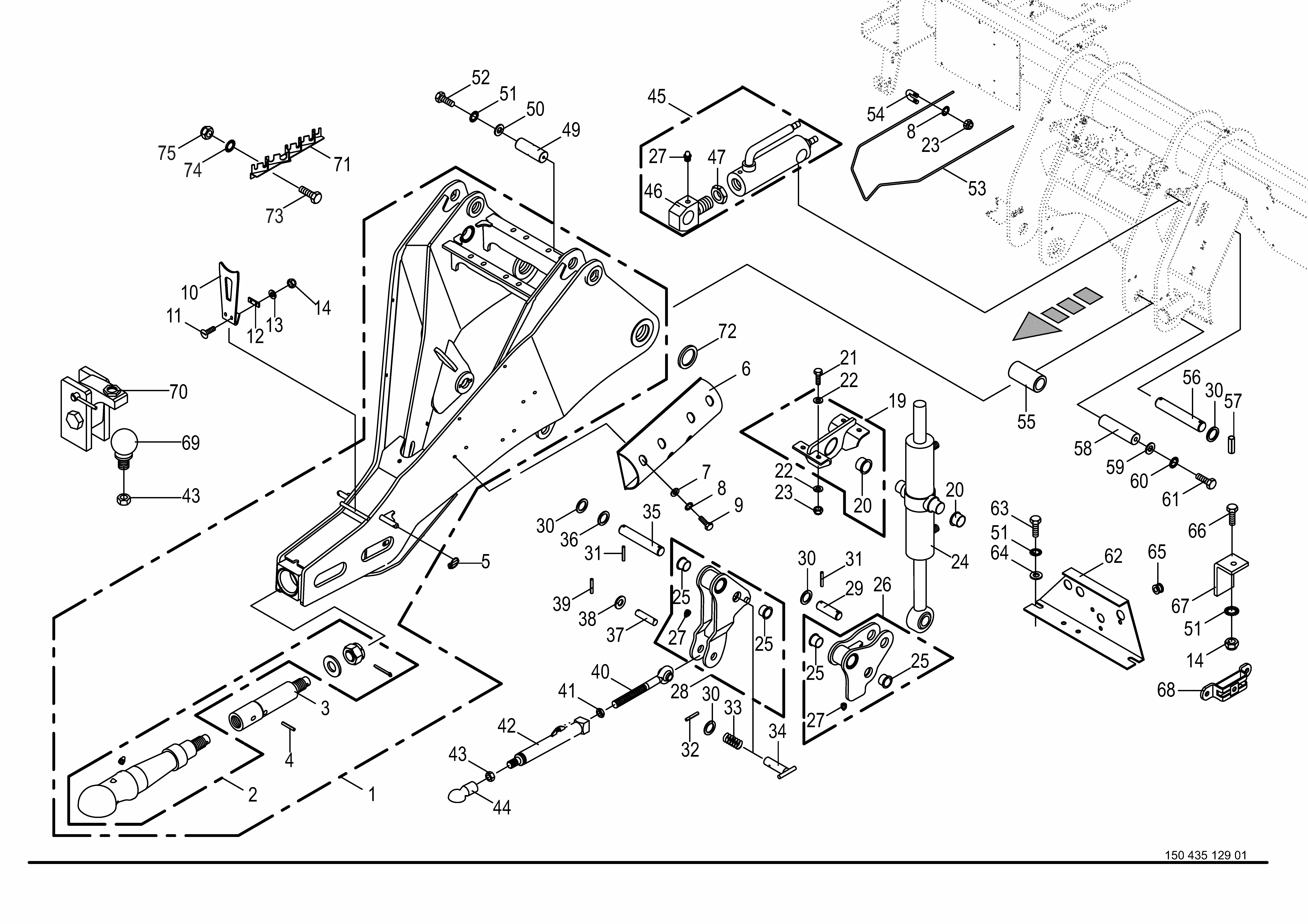 Krone ZX 470-GL / ZX 560-GL S/N 898417 - 898738 Parts Diagrams