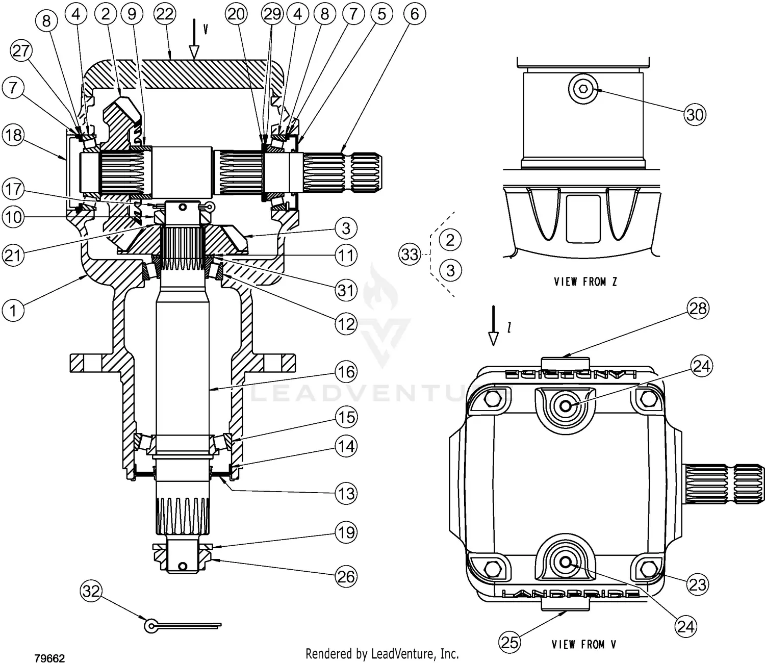 Land Pride RCM4015 SERIES 2 S/N 944961+ Parts Diagrams