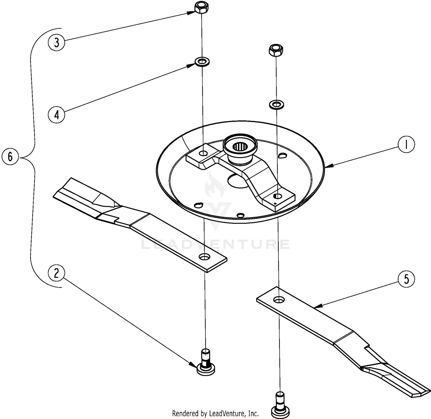 Land Pride RC3615 SERIES 2 S/N 945023+ Parts Diagrams