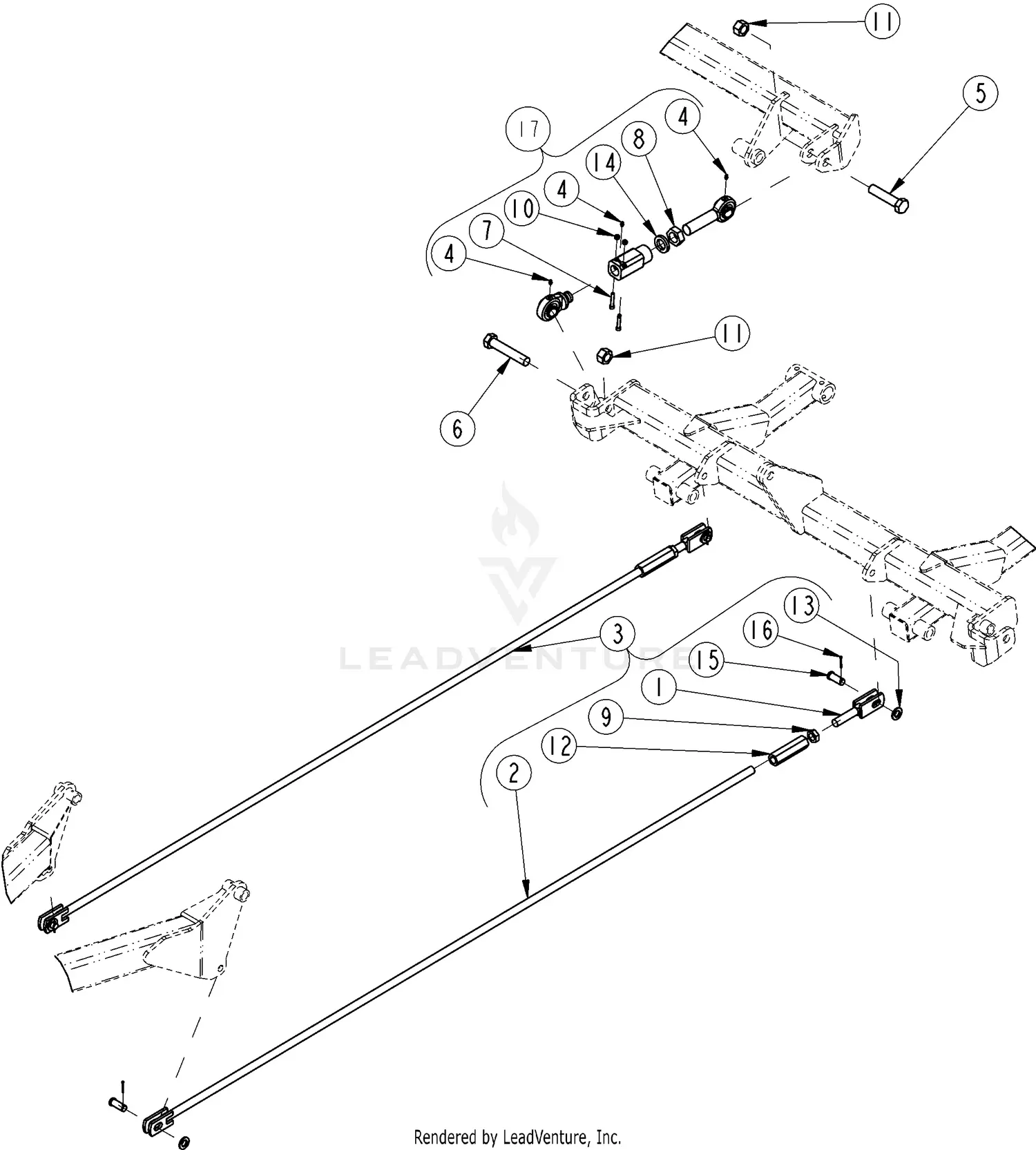 Land Pride RC3615 SERIES 2 S/N 945023+ Parts Diagrams
