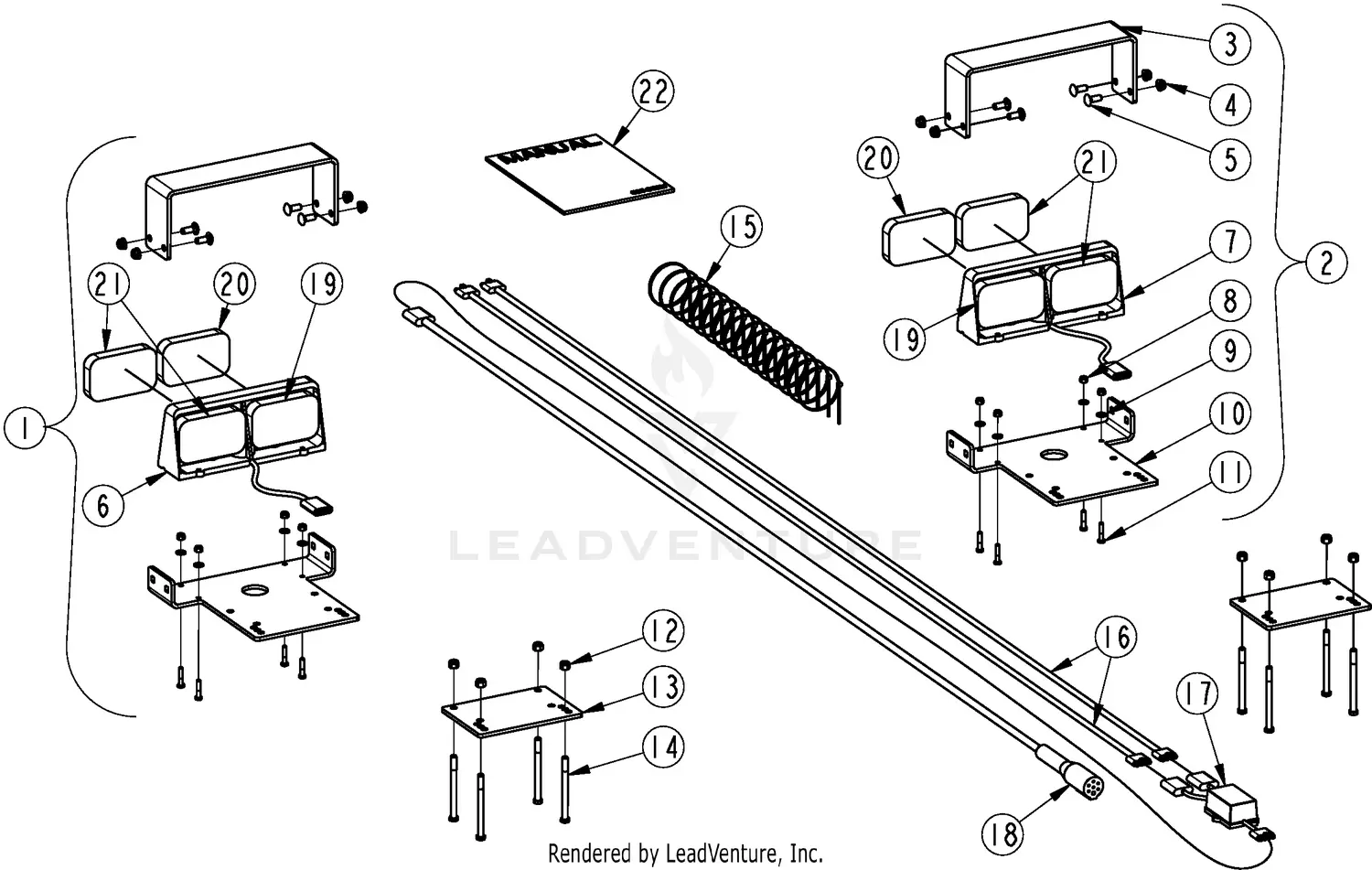 Land Pride RC3615 SERIES 2 S/N 945023+ Parts Diagrams