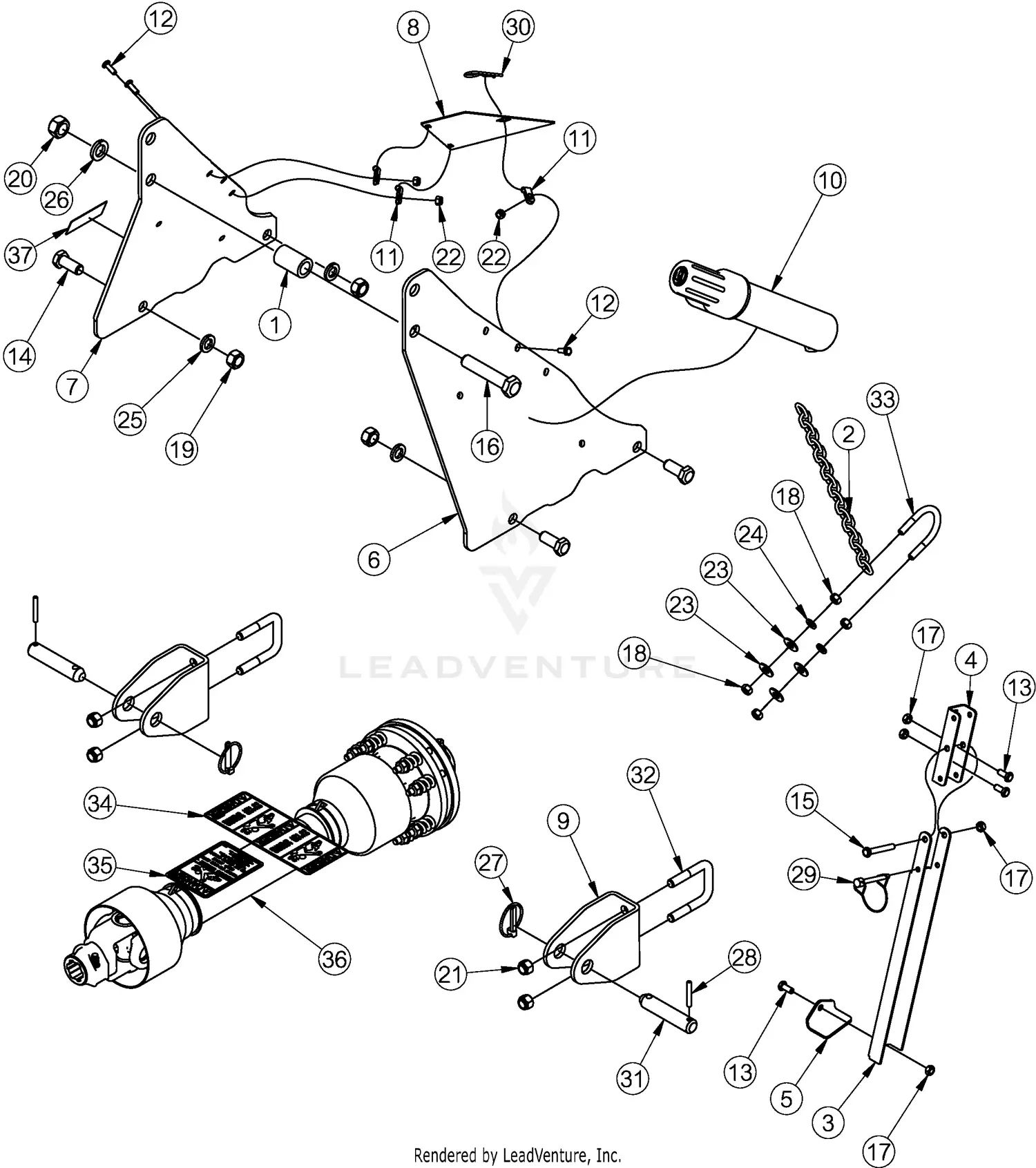 Land Pride RTR1274 S/N 884765+ Parts Diagrams