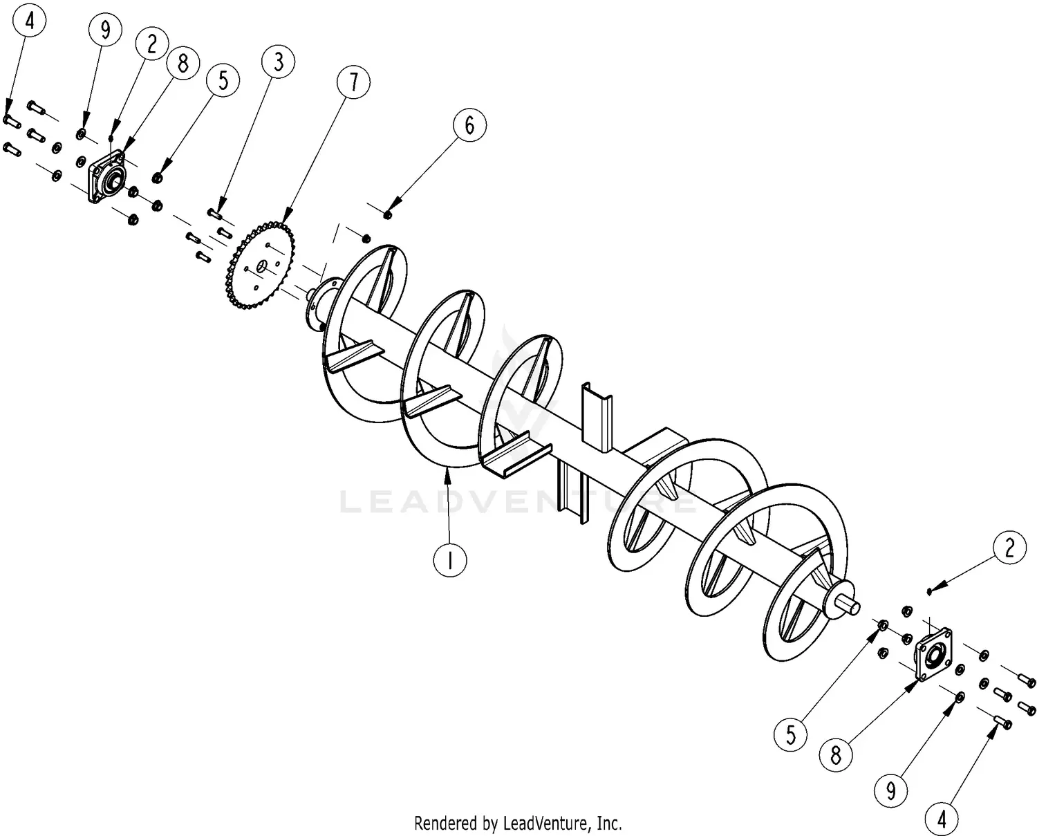 Land Pride SB1574 S/N 881640- Parts Diagrams