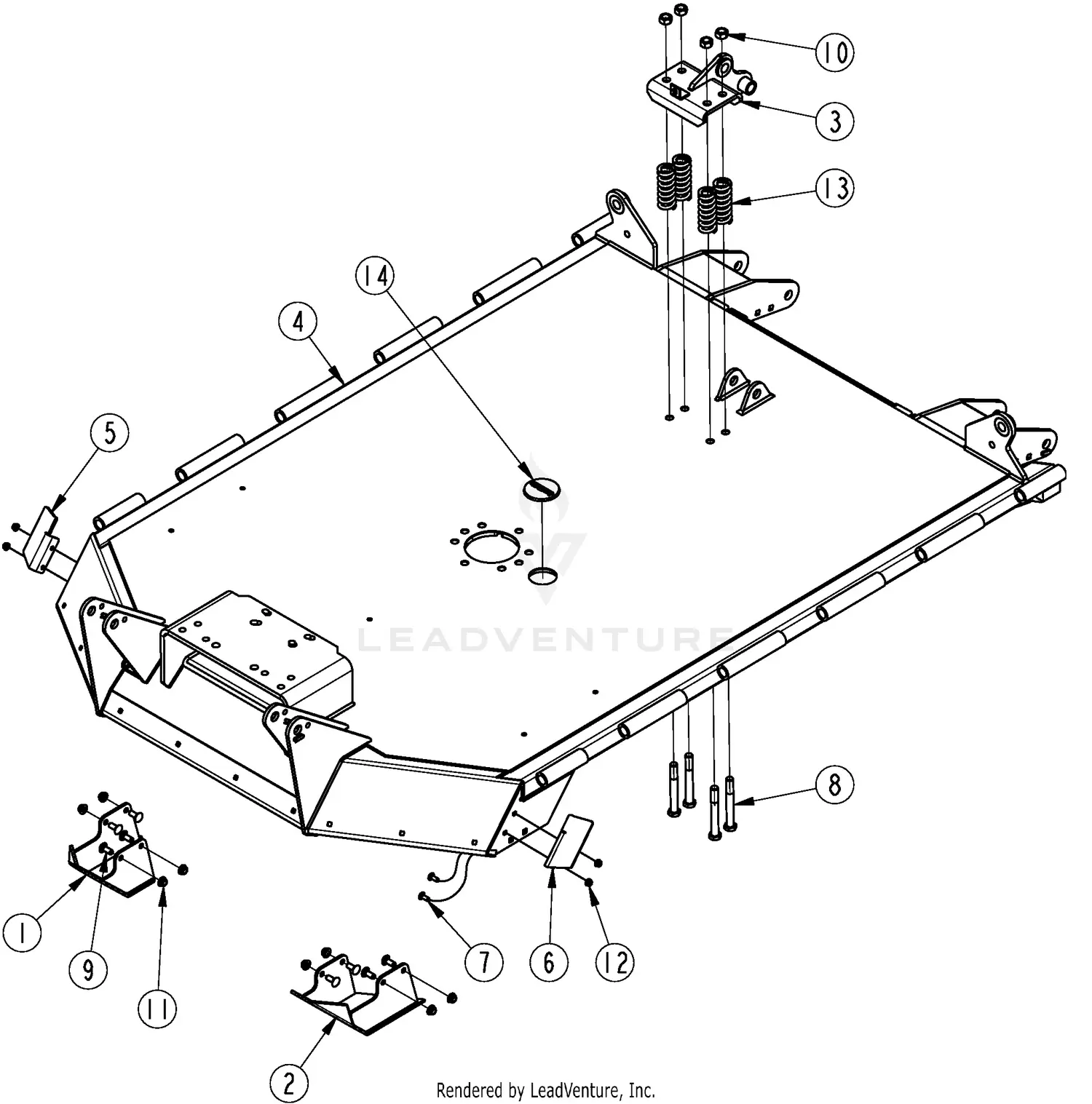 Land Pride RC4015 SERIES 2 S/N 944961+ Parts Diagrams