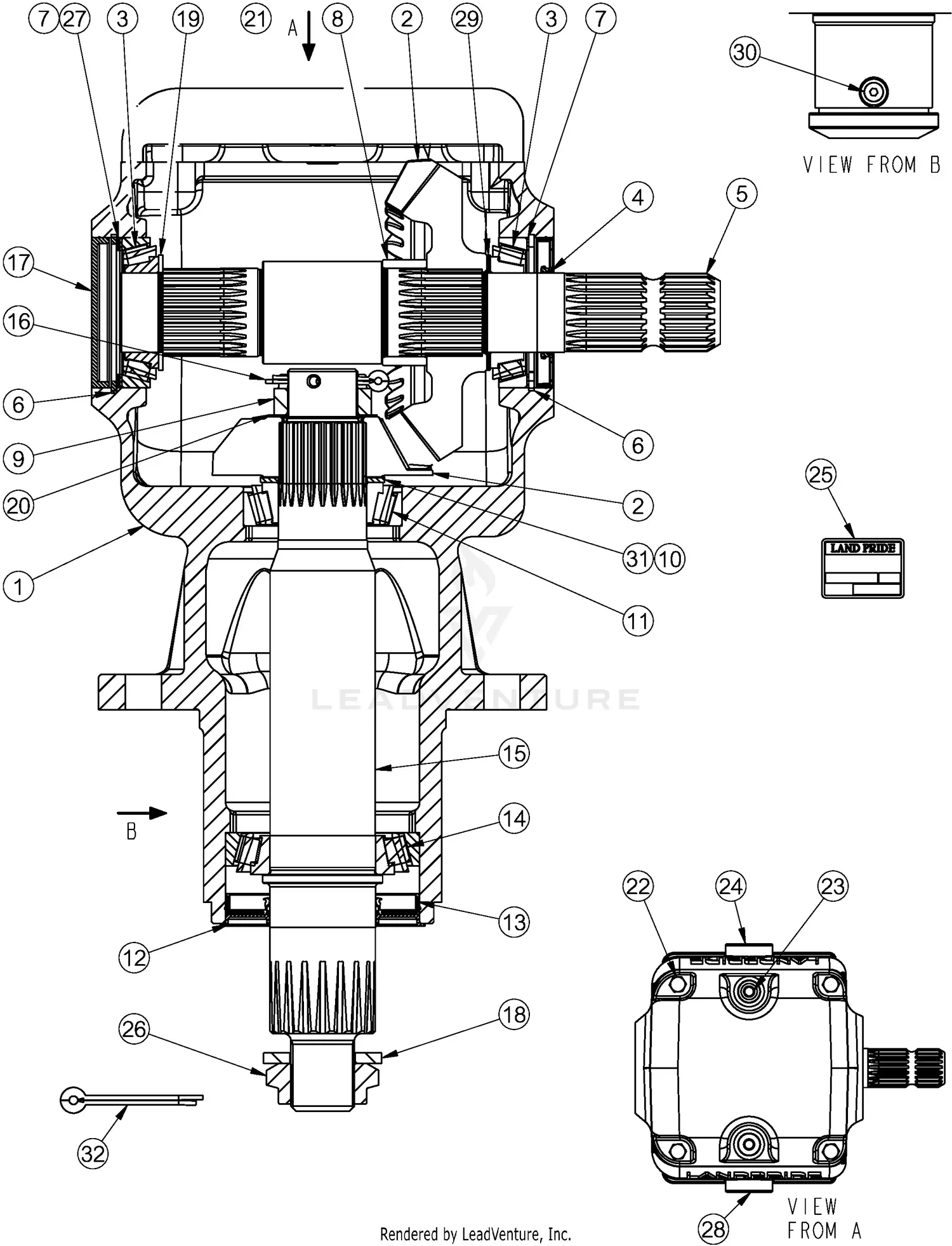 Land Pride RC4015 SERIES 2 S/N 944961+ Parts Diagrams
