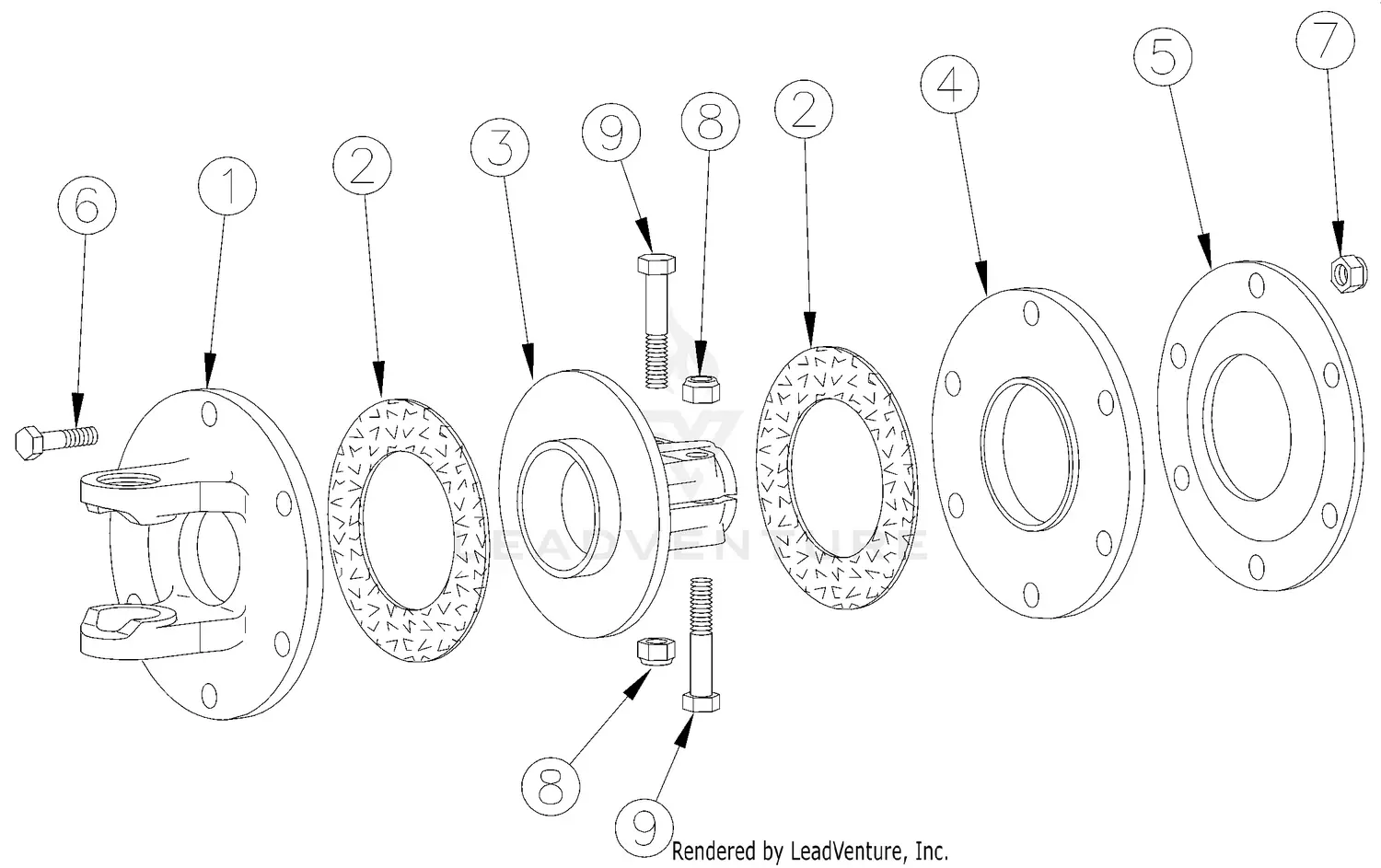 Land Pride RC4015 S/N 944960- Parts Diagrams