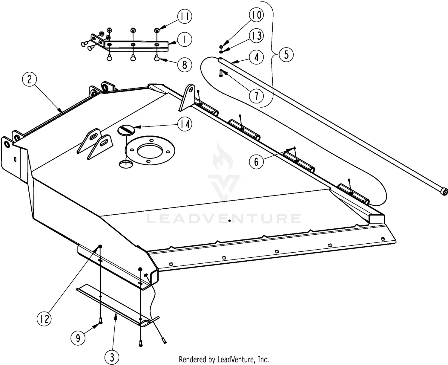 Land Pride RC3712 Parts Diagrams
