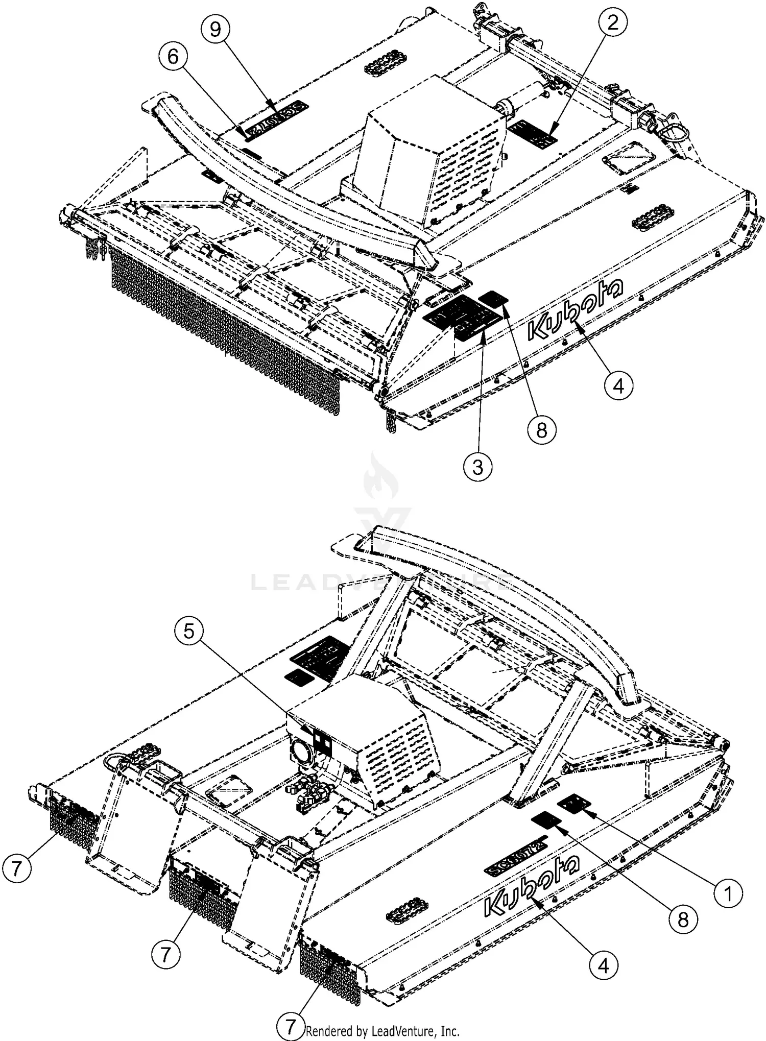 Land Pride AP-SC6072 Parts Diagrams