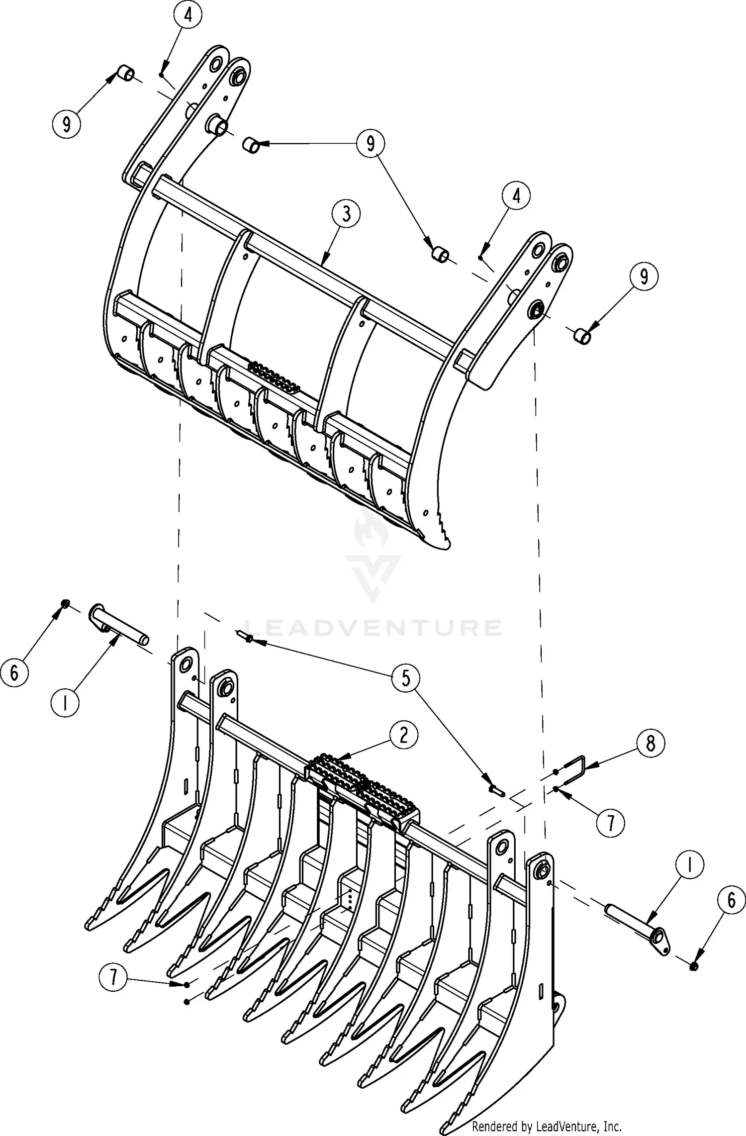 Land Pride SGC1572 Parts Diagrams