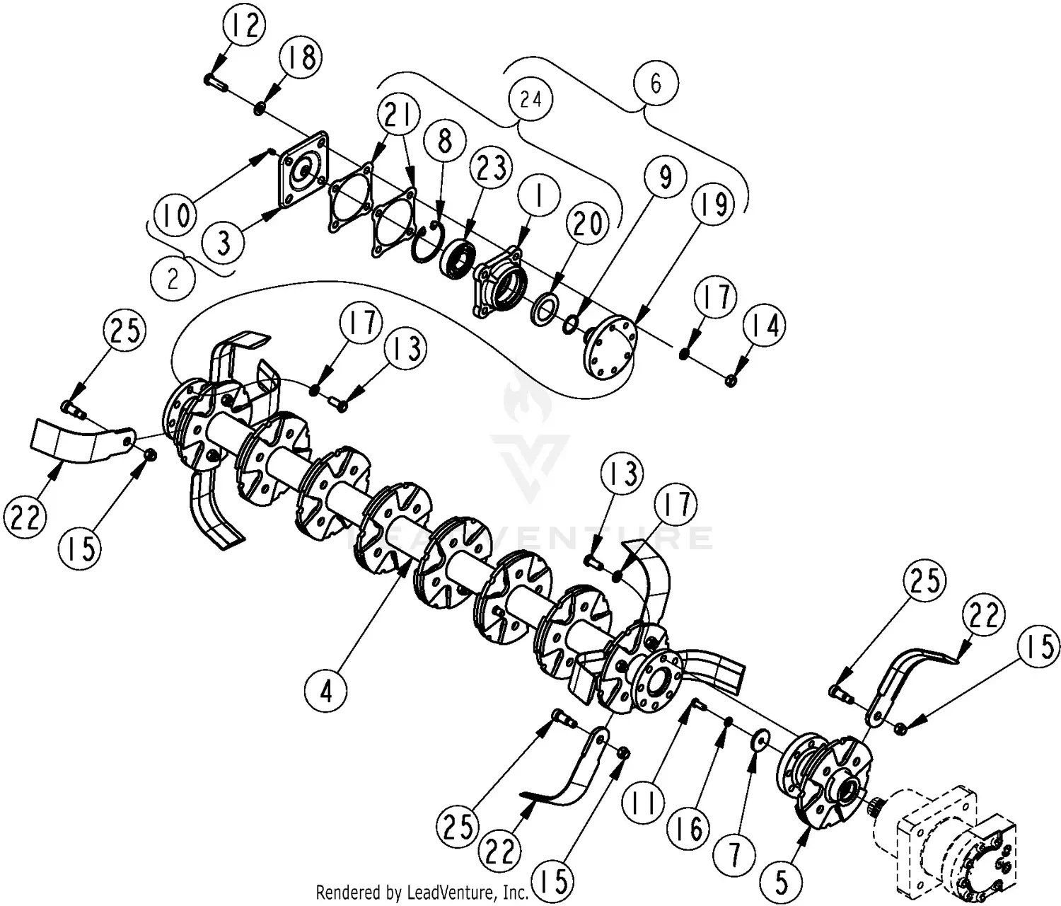 Land Pride SRT62 Parts Diagrams