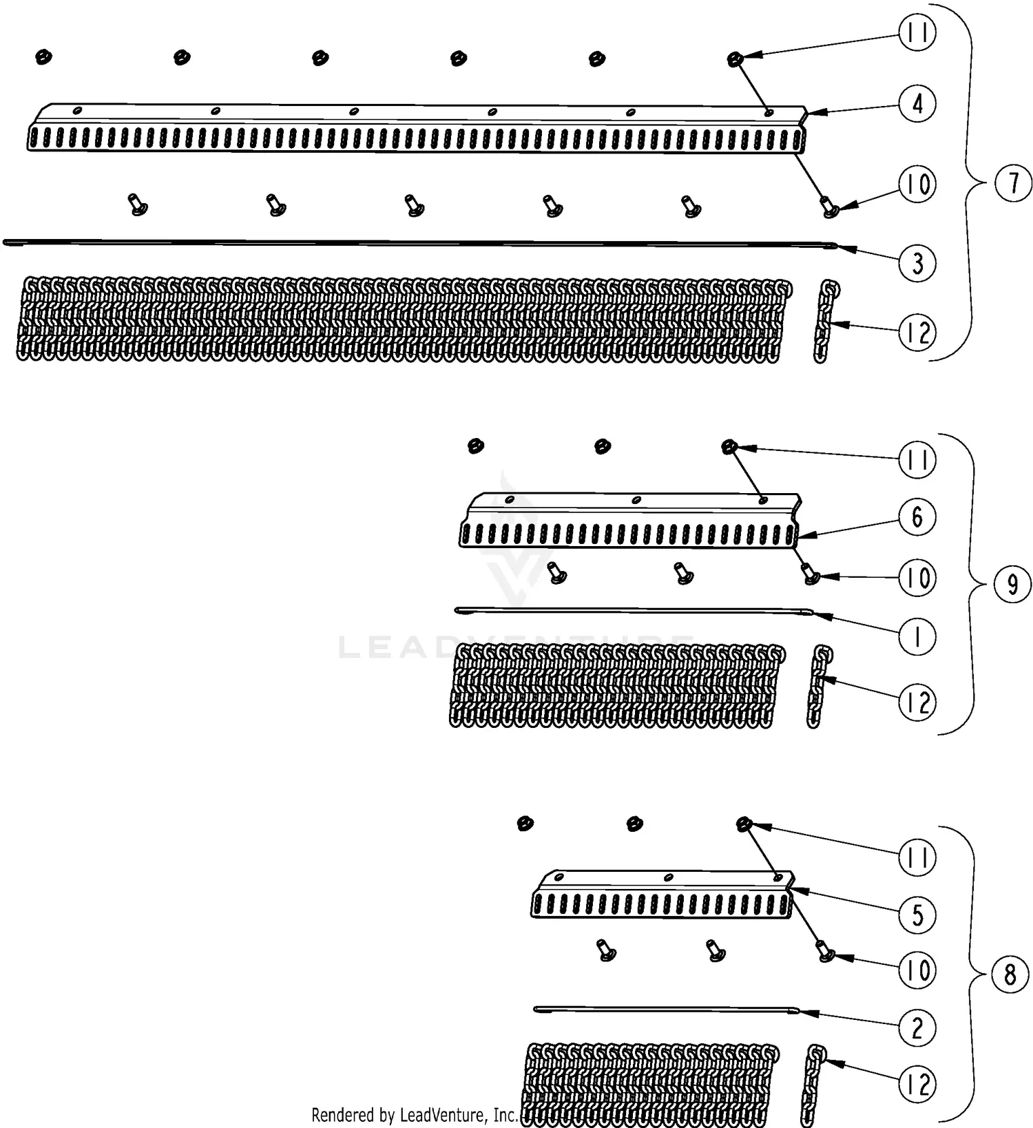 Land Pride RCM4715 Parts Diagrams