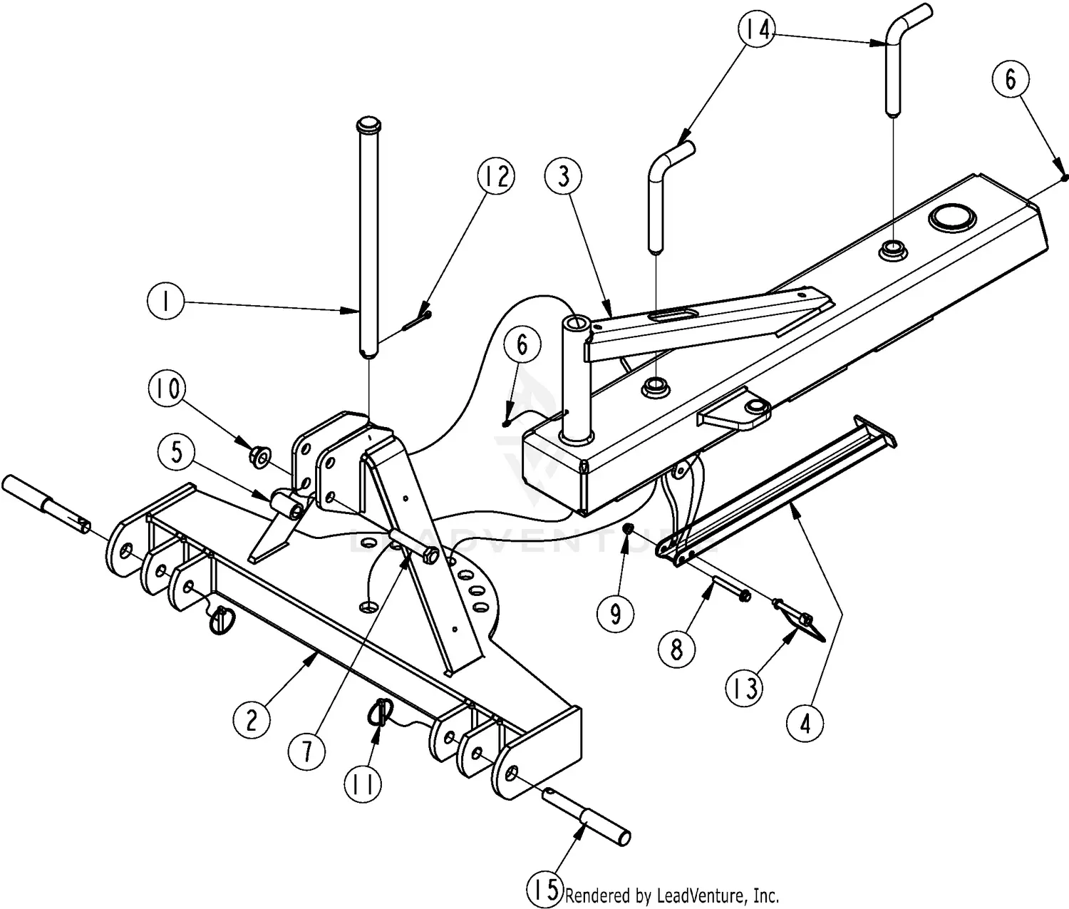 Land Pride LR3796 Parts Diagrams
