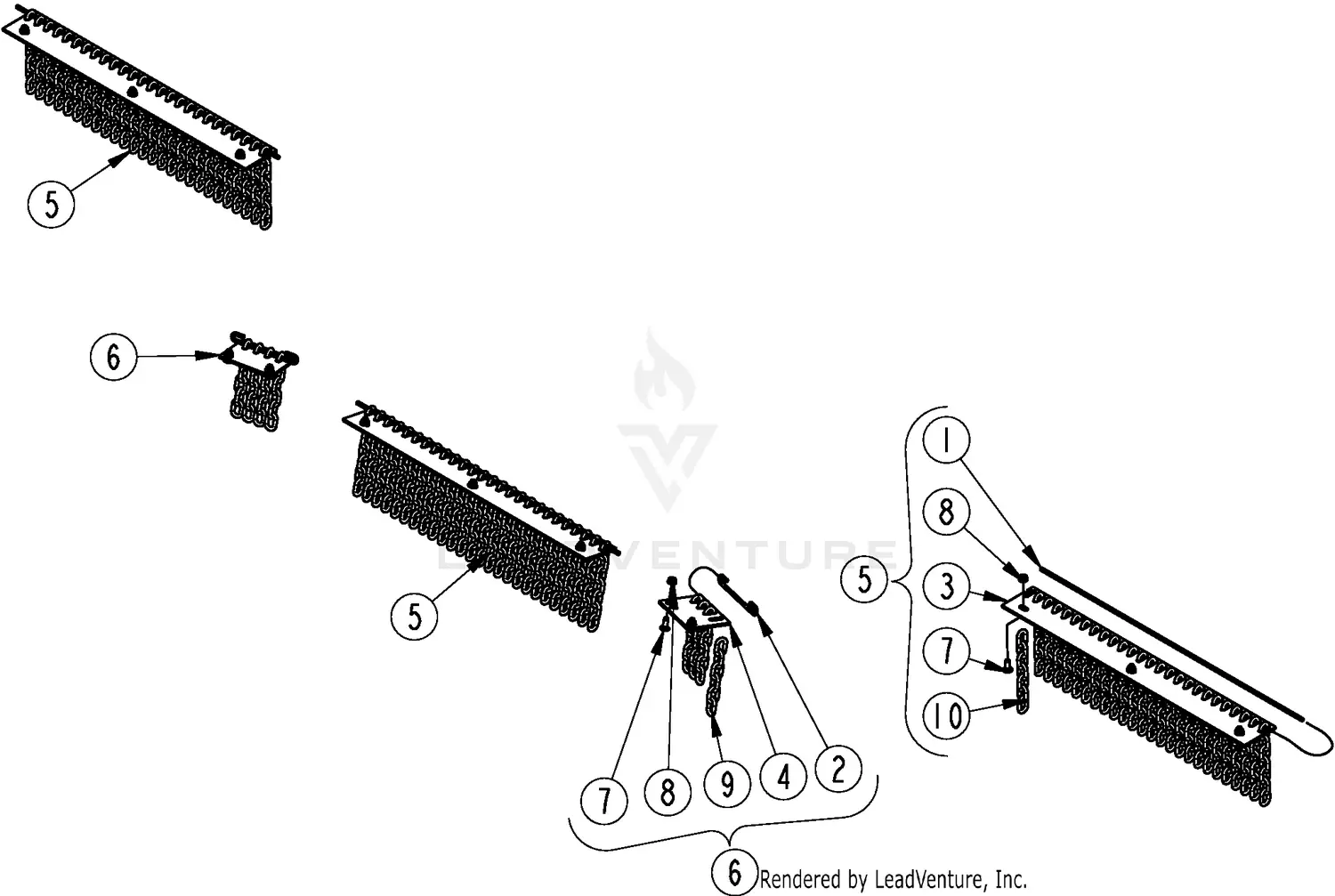 Land Pride RC4615 Parts Diagrams