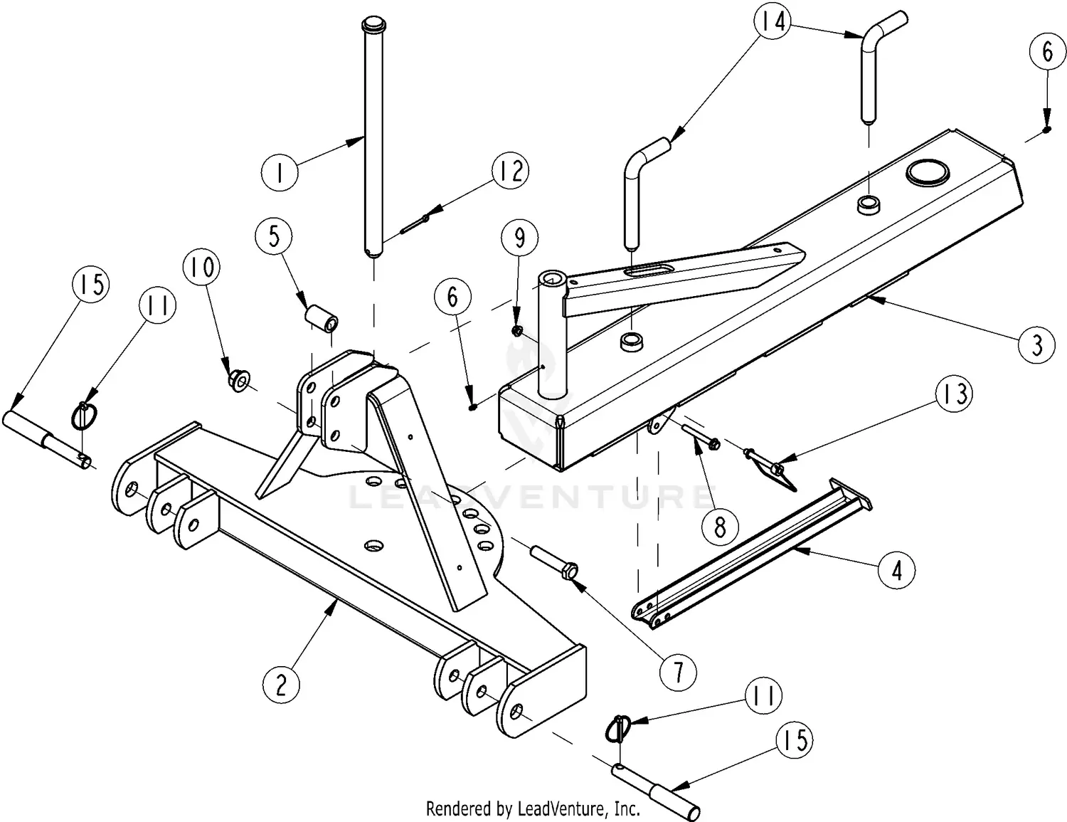 Land Pride RB3696 Parts Diagrams