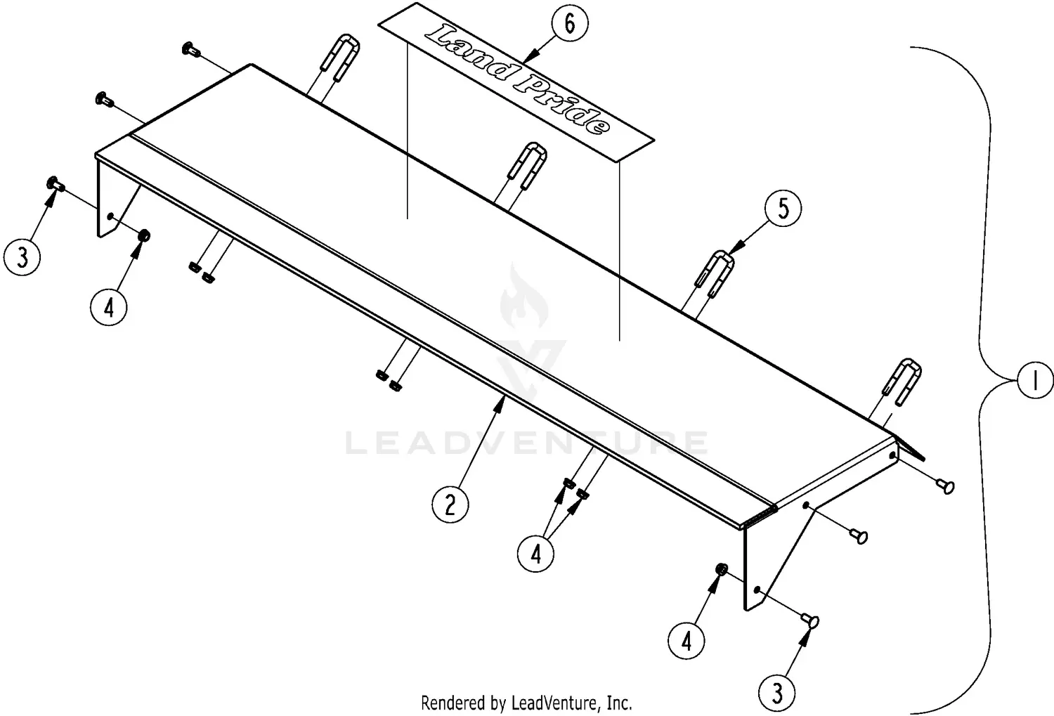 Land Pride SPL0548 Parts Diagrams