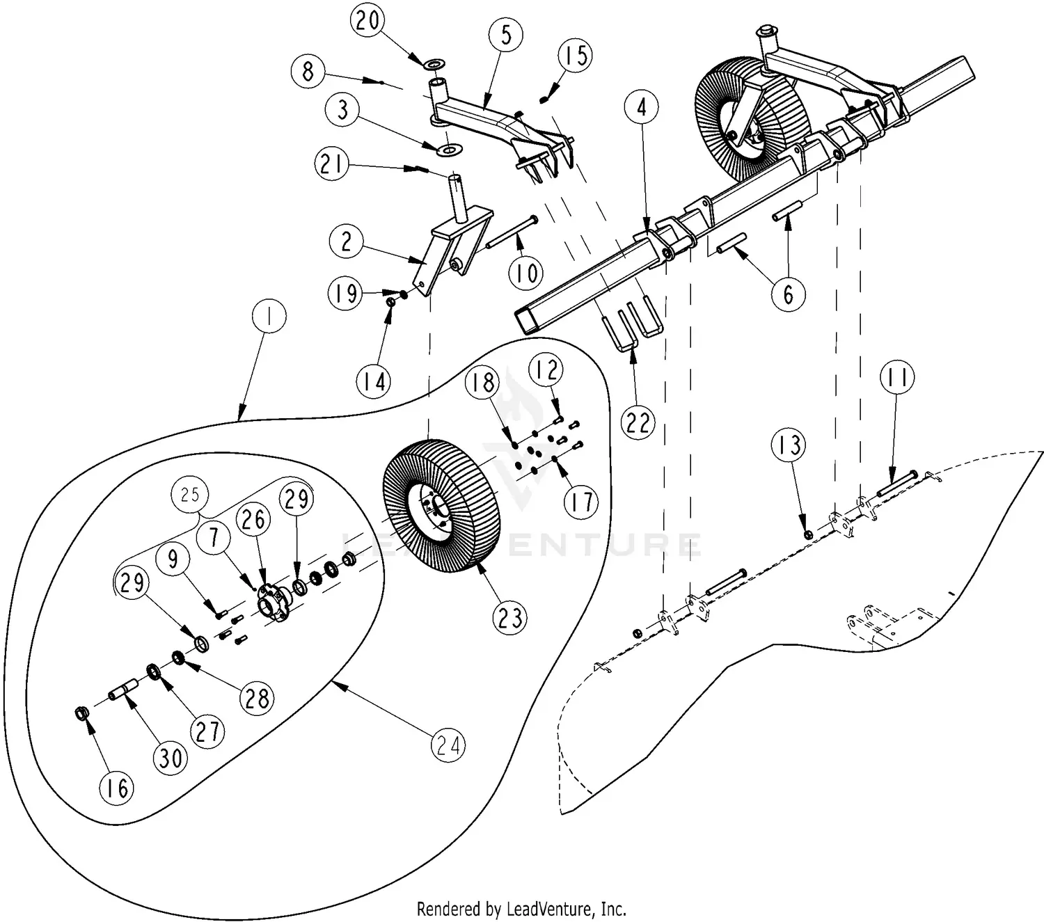 さページ Land Pride RCF3610 Parts Diagrams