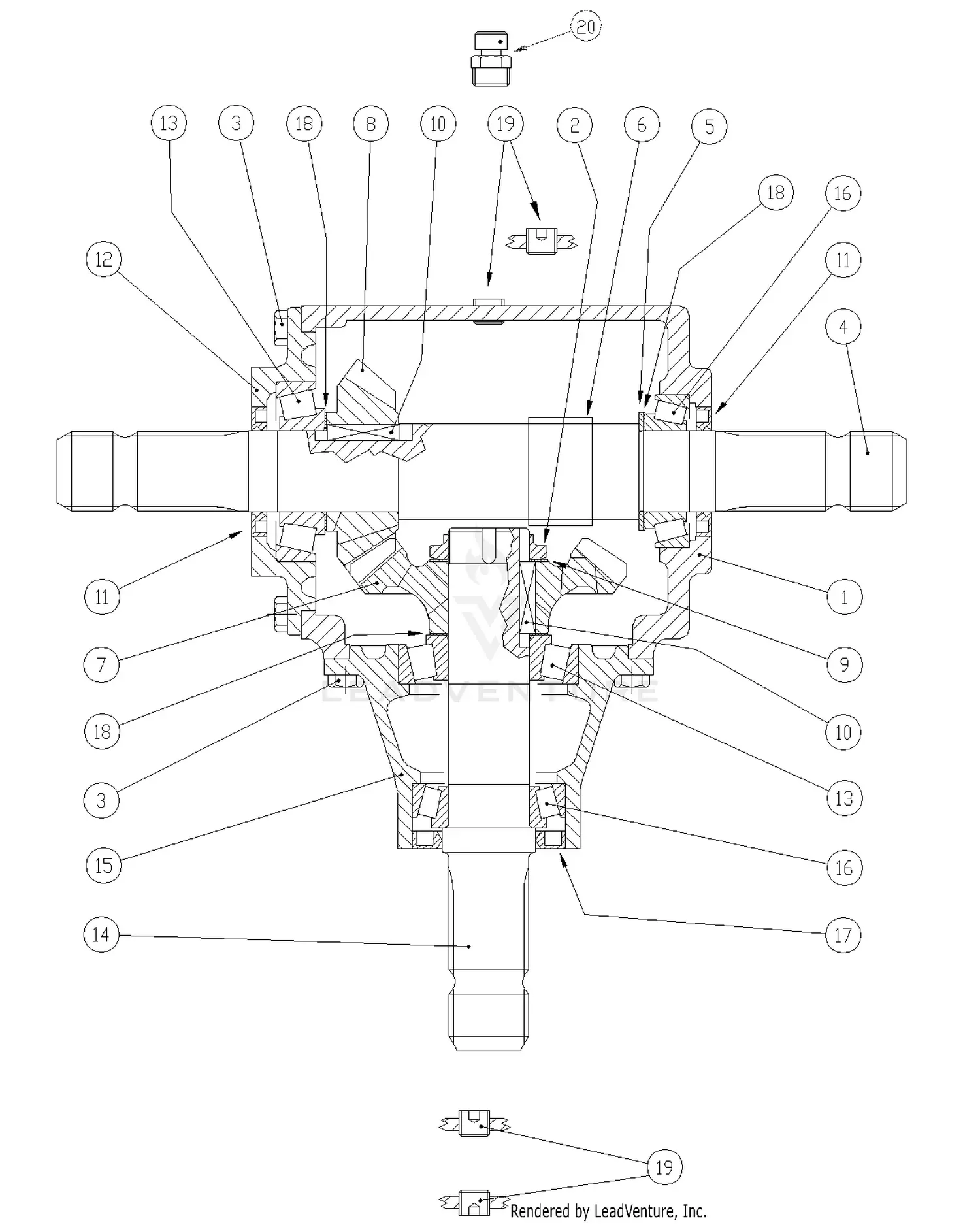 Land Pride RCF3610 Parts Diagrams