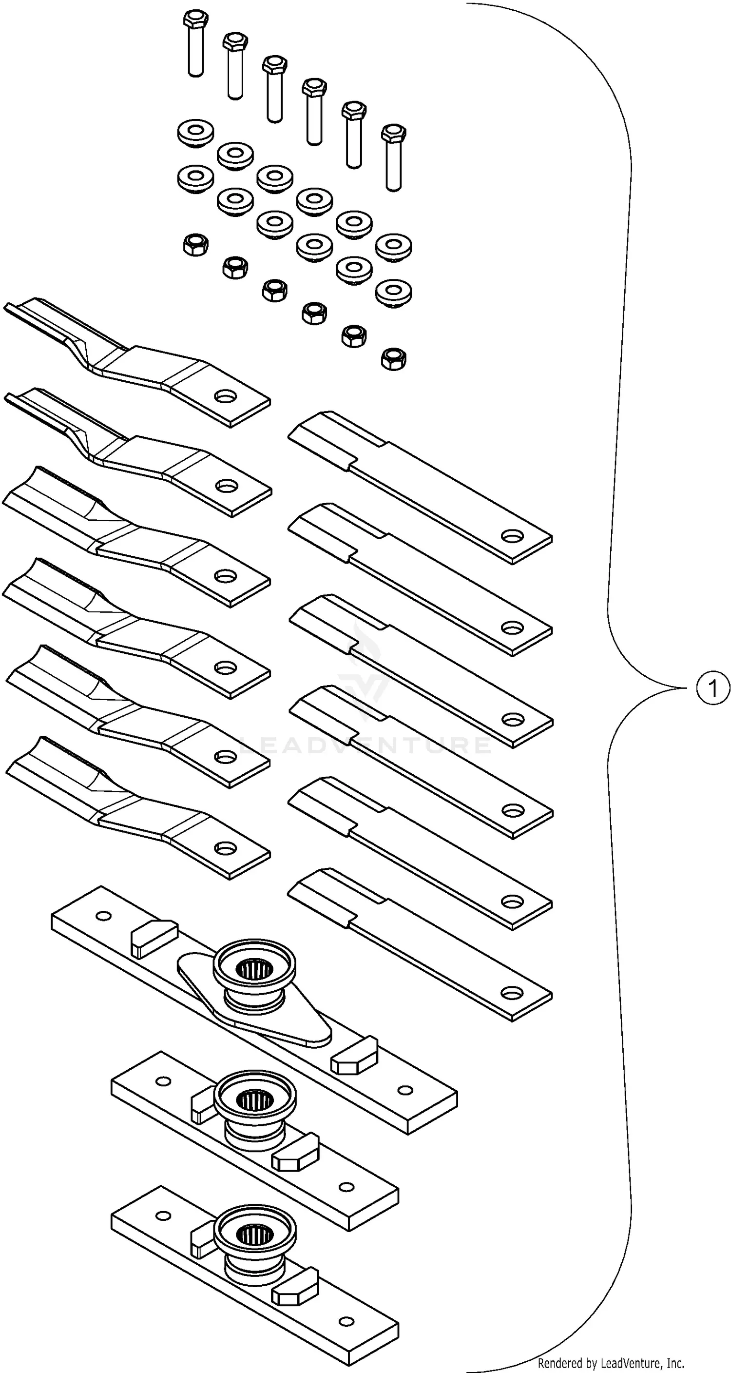 Land Pride RC5715 Parts Diagrams