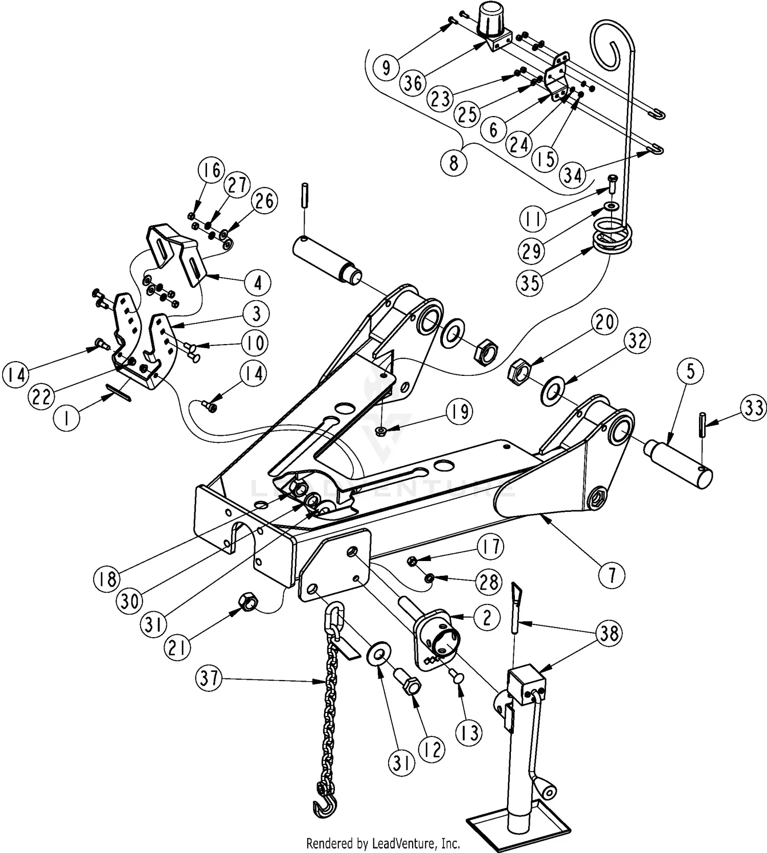 Land Pride RC5715 Parts Diagrams