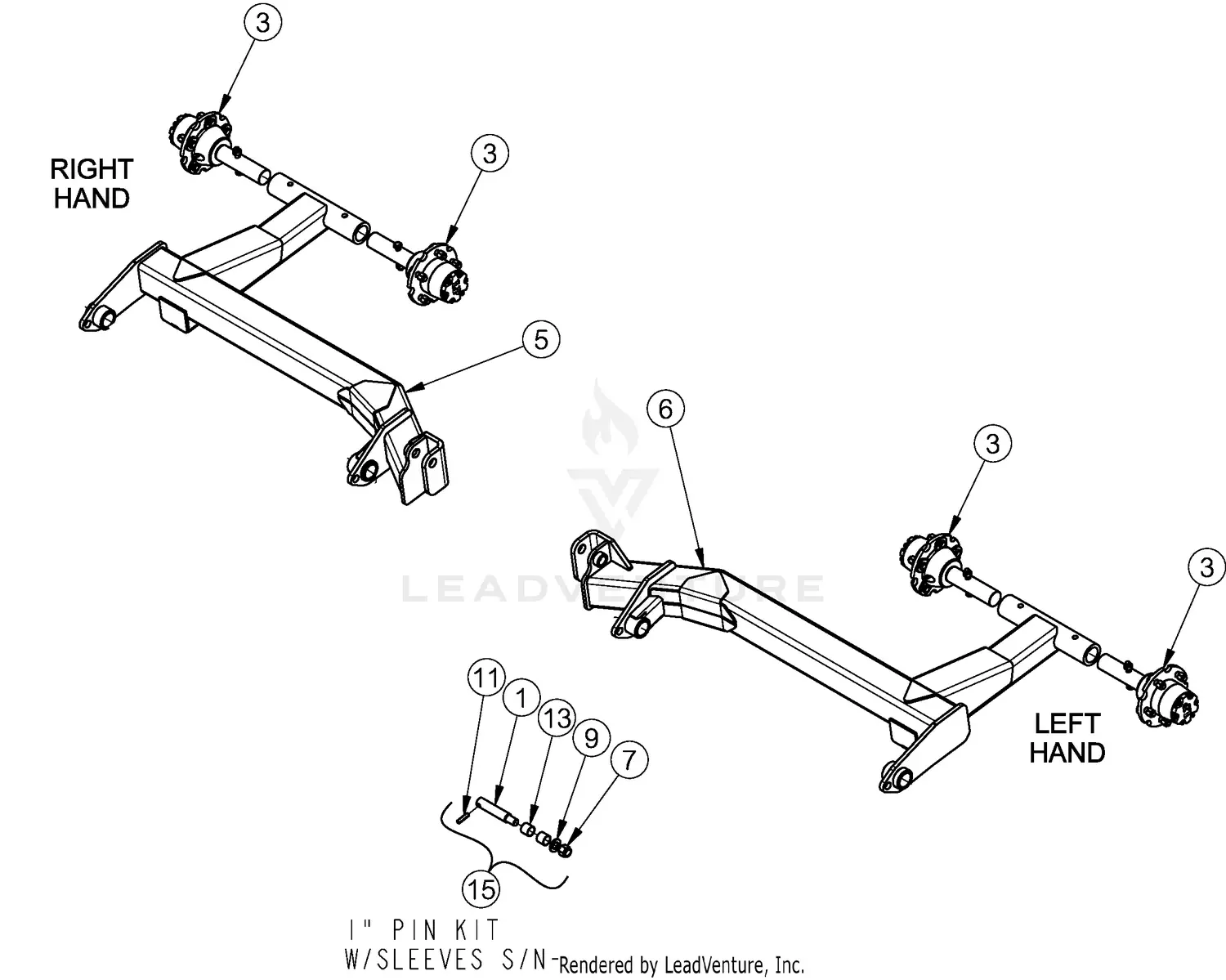 Land Pride RC5715 Parts Diagrams