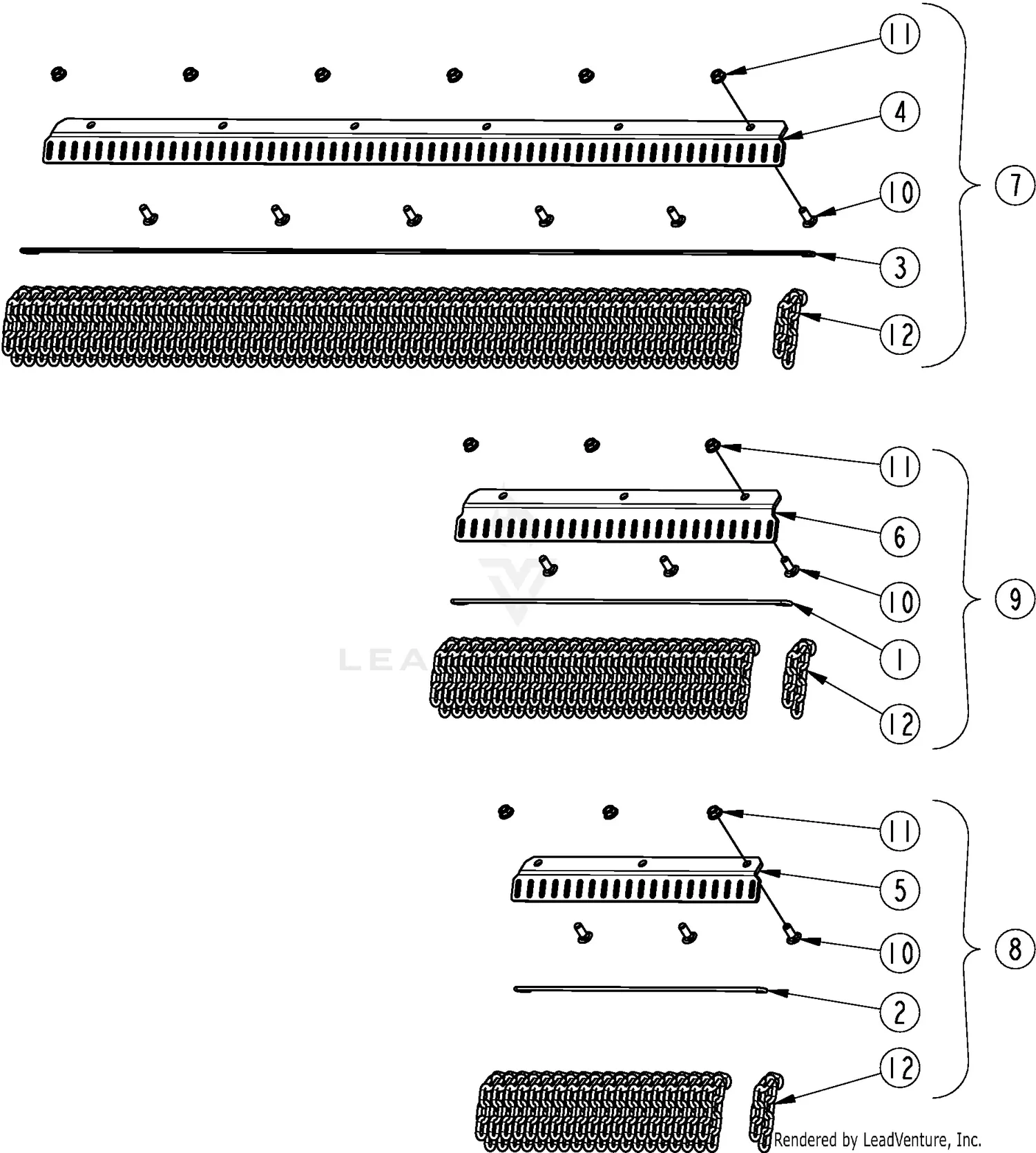 Land Pride RC5715 Parts Diagrams