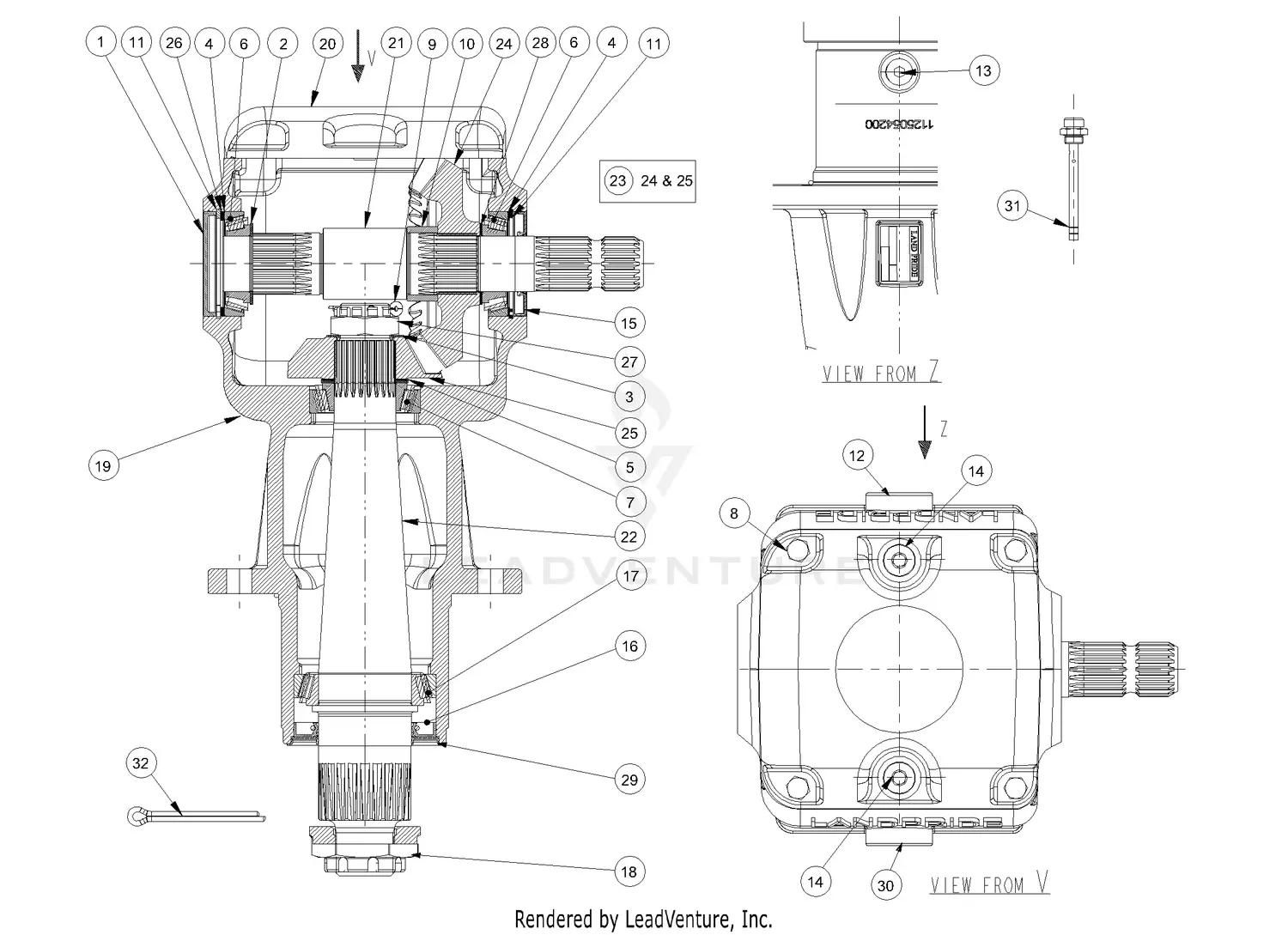 Land Pride RC5715 Parts Diagrams