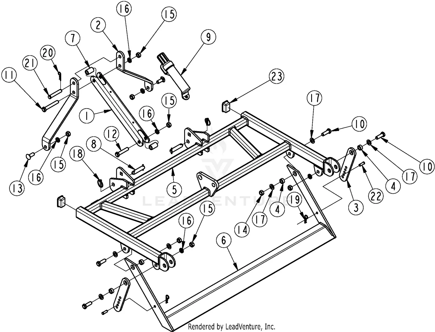 Land Pride AG1572 Parts Diagrams