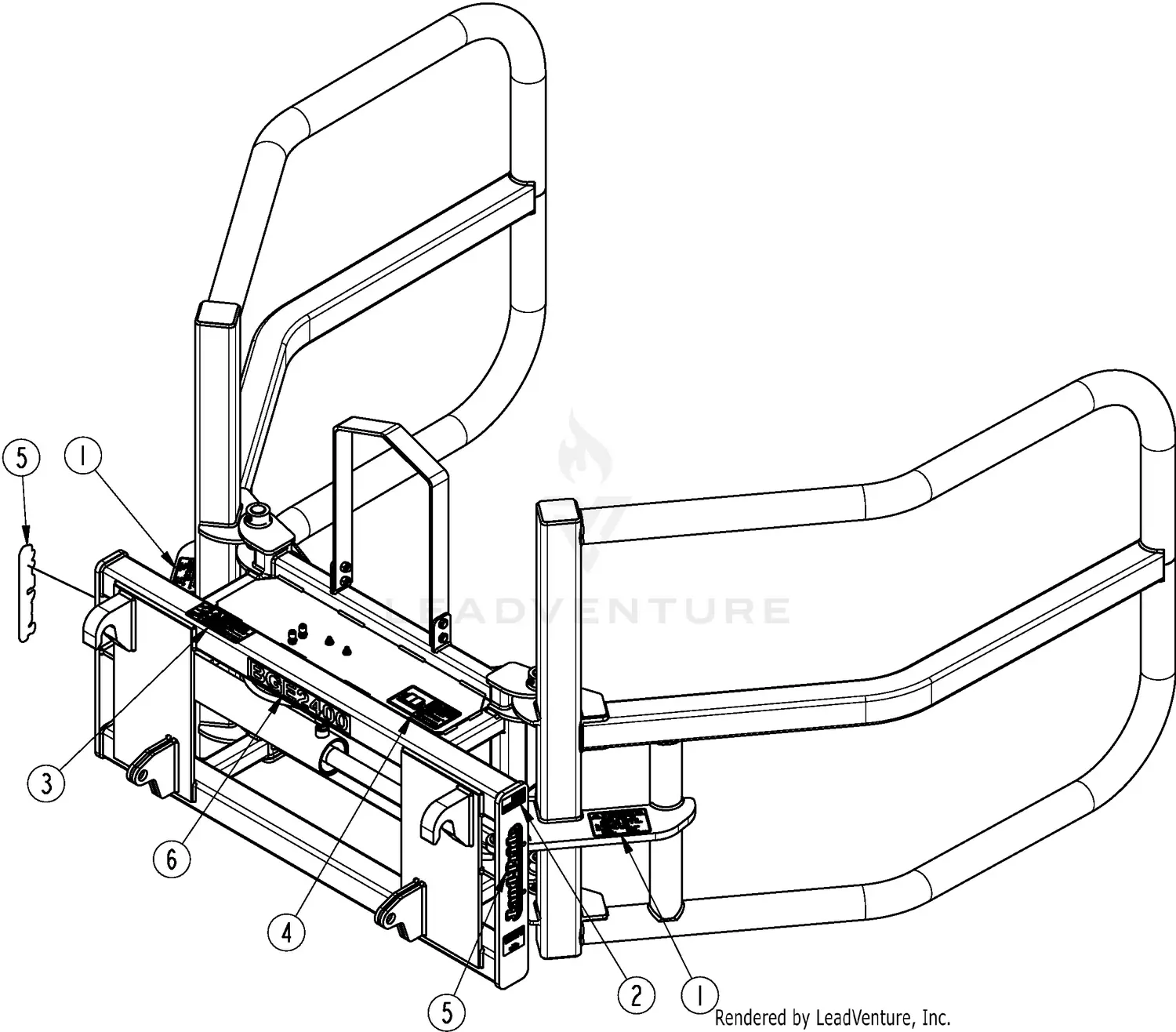 Land Pride BGE2400 Parts Diagrams