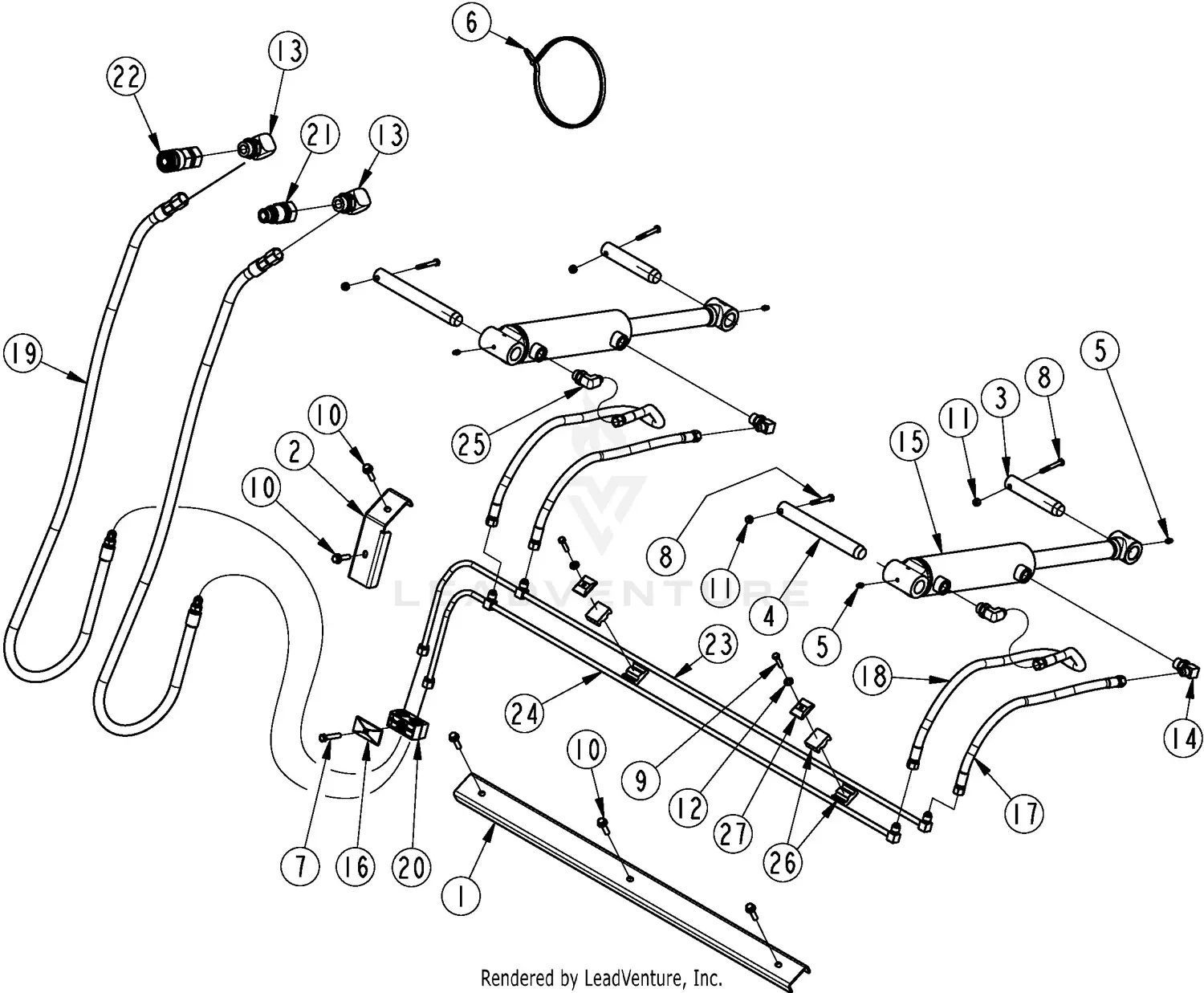 Land Pride AP-RG3074 Parts Diagrams