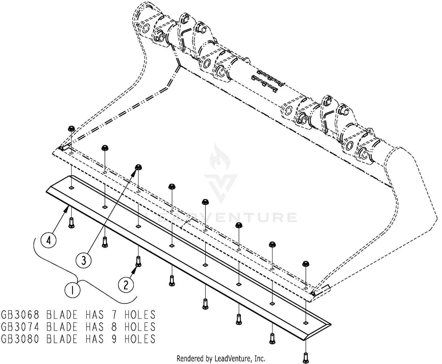Land Pride AP-GB3074 Parts Diagrams