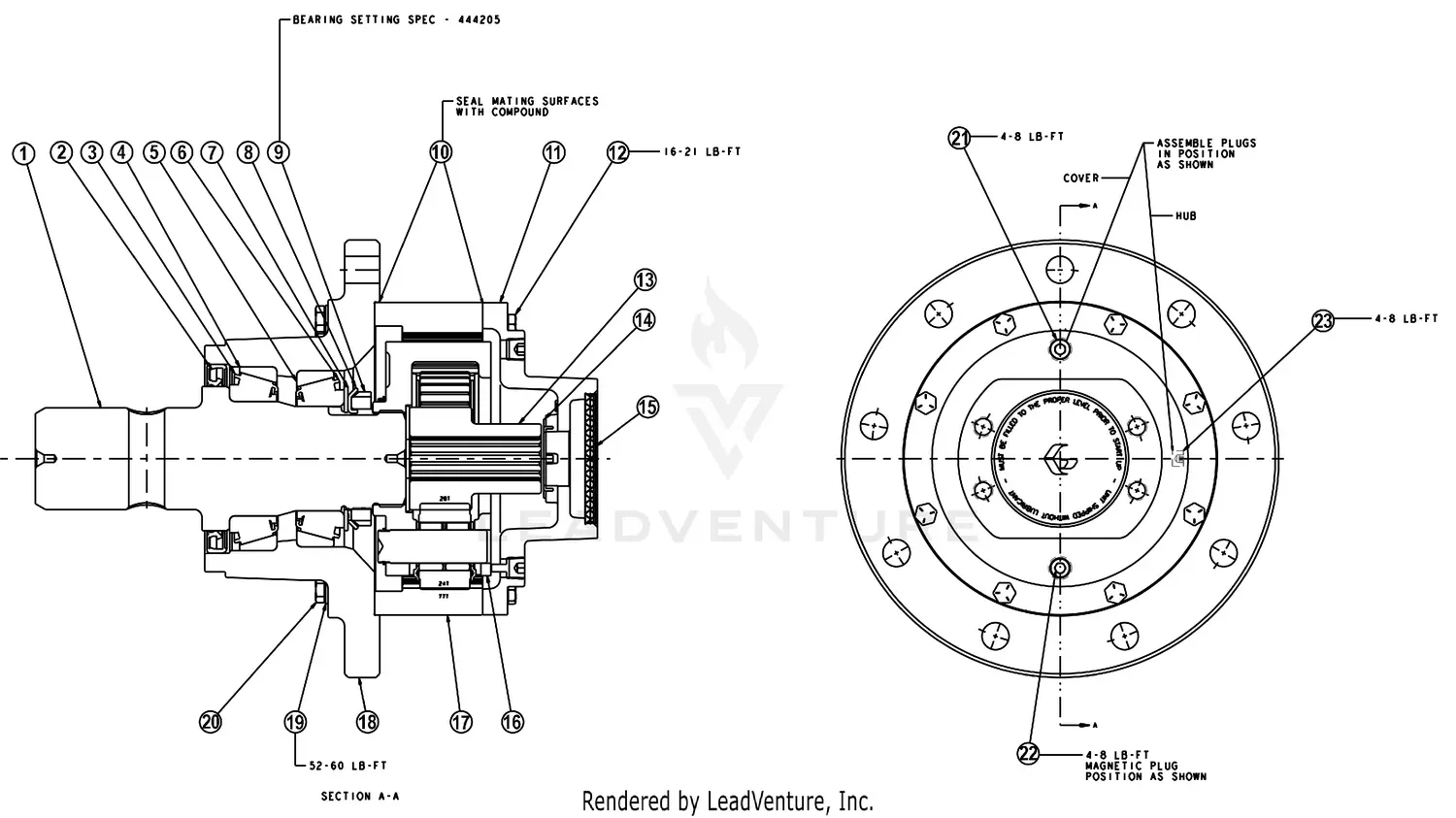 SAQページ Land Pride AP-SA35 Parts Diagrams