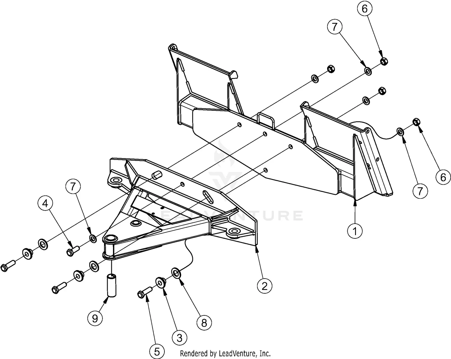 Land Pride STB1584 Parts Diagrams