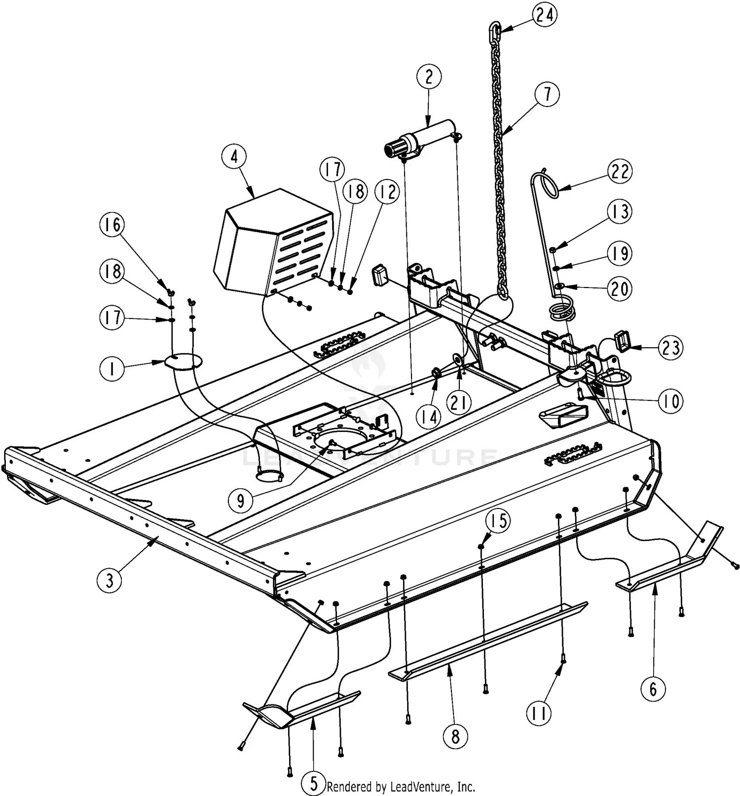 Land Pride AP-SC4072 Parts Diagrams
