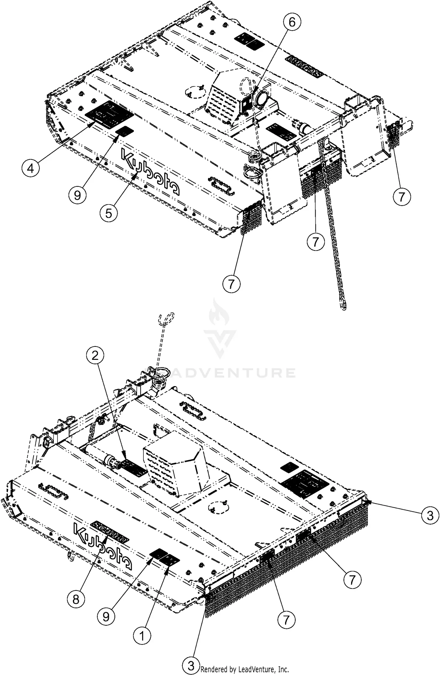 Land Pride AP-SC4072 Parts Diagrams