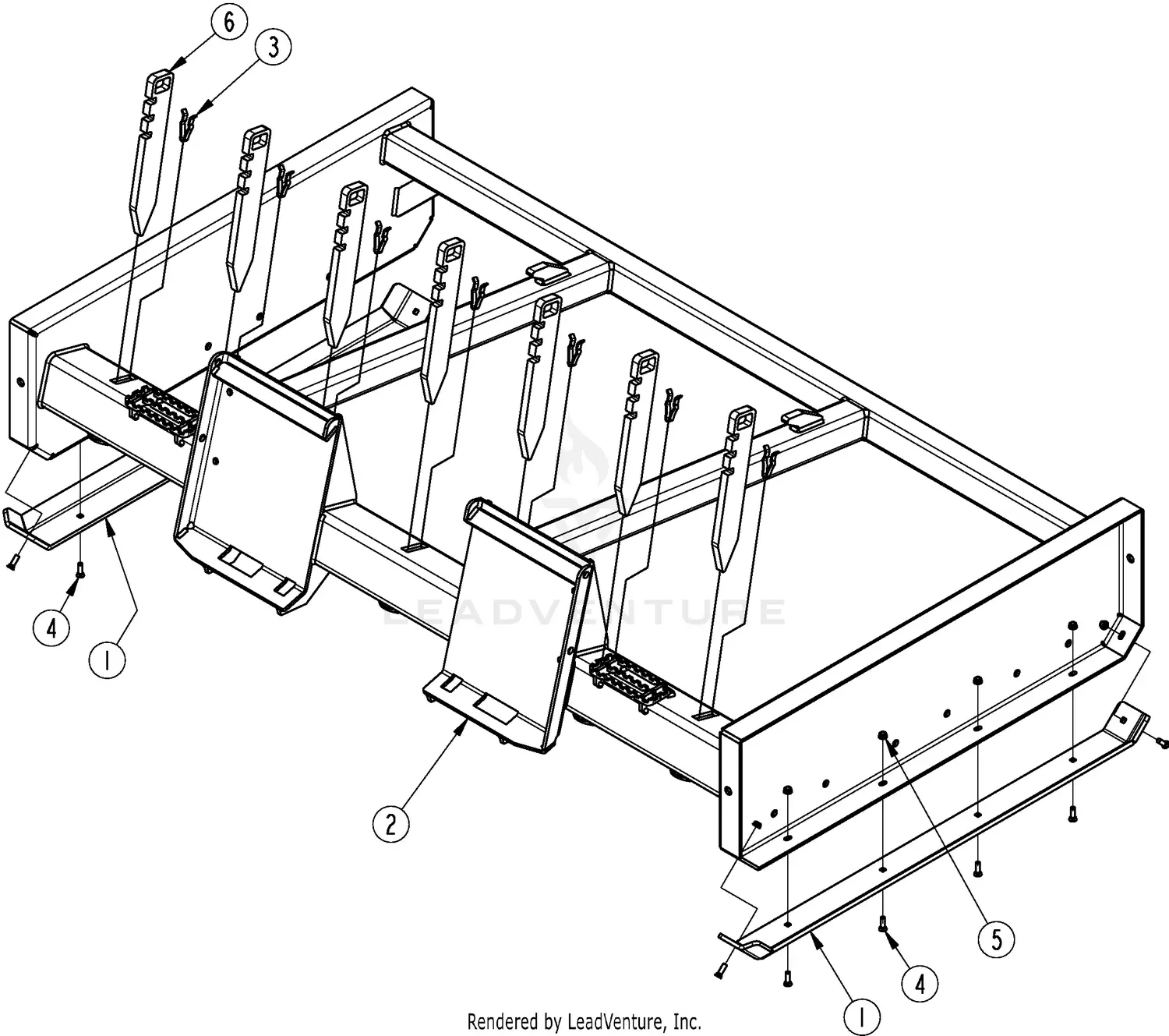 Land Pride AP-SG2584 Parts Diagrams