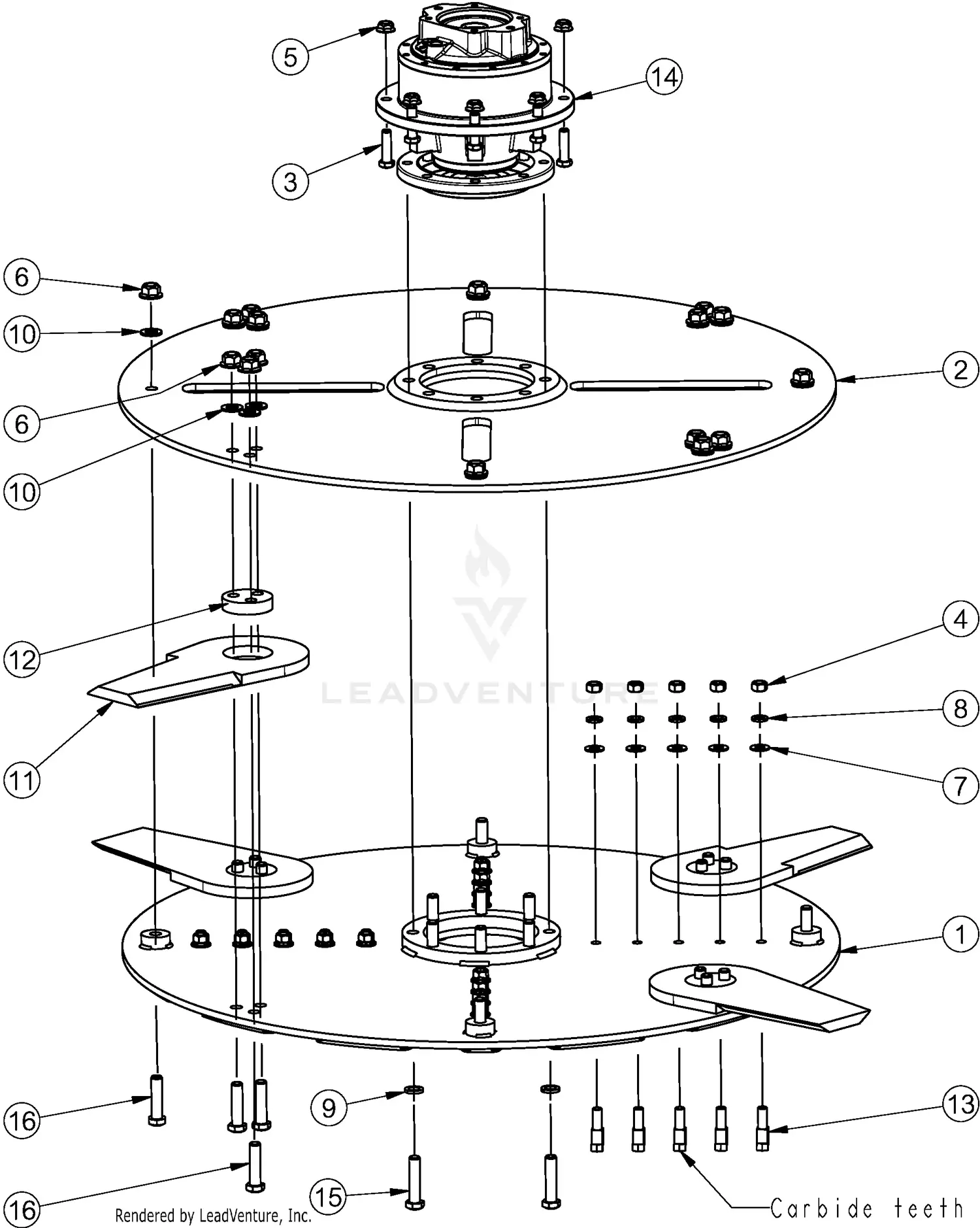 Land Pride AP-SC7072 Parts Diagrams