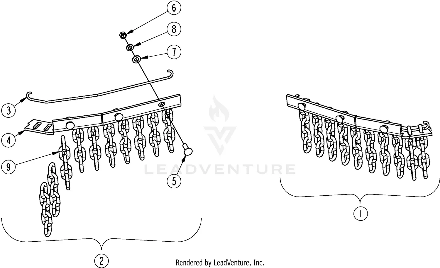 Land Pride AP-SC7072 Parts Diagrams