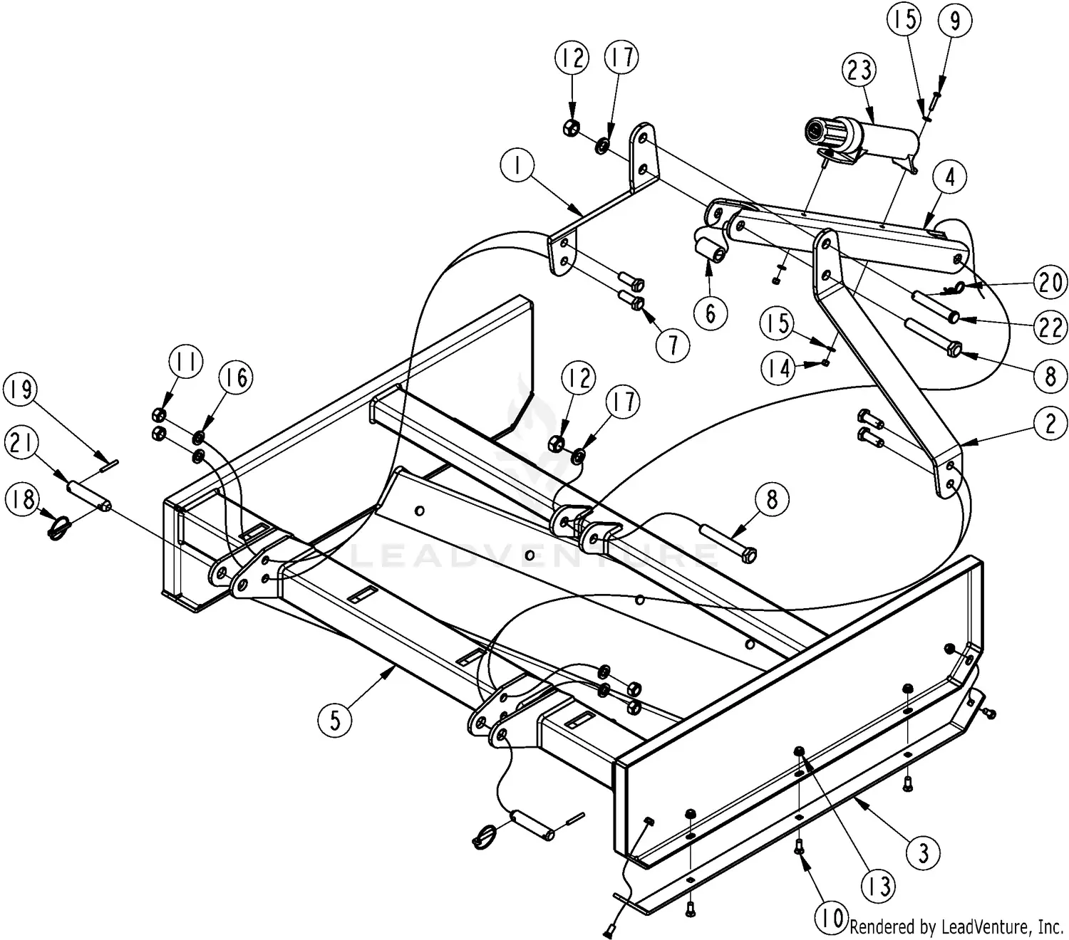 Land Pride GS0548 Parts Diagrams