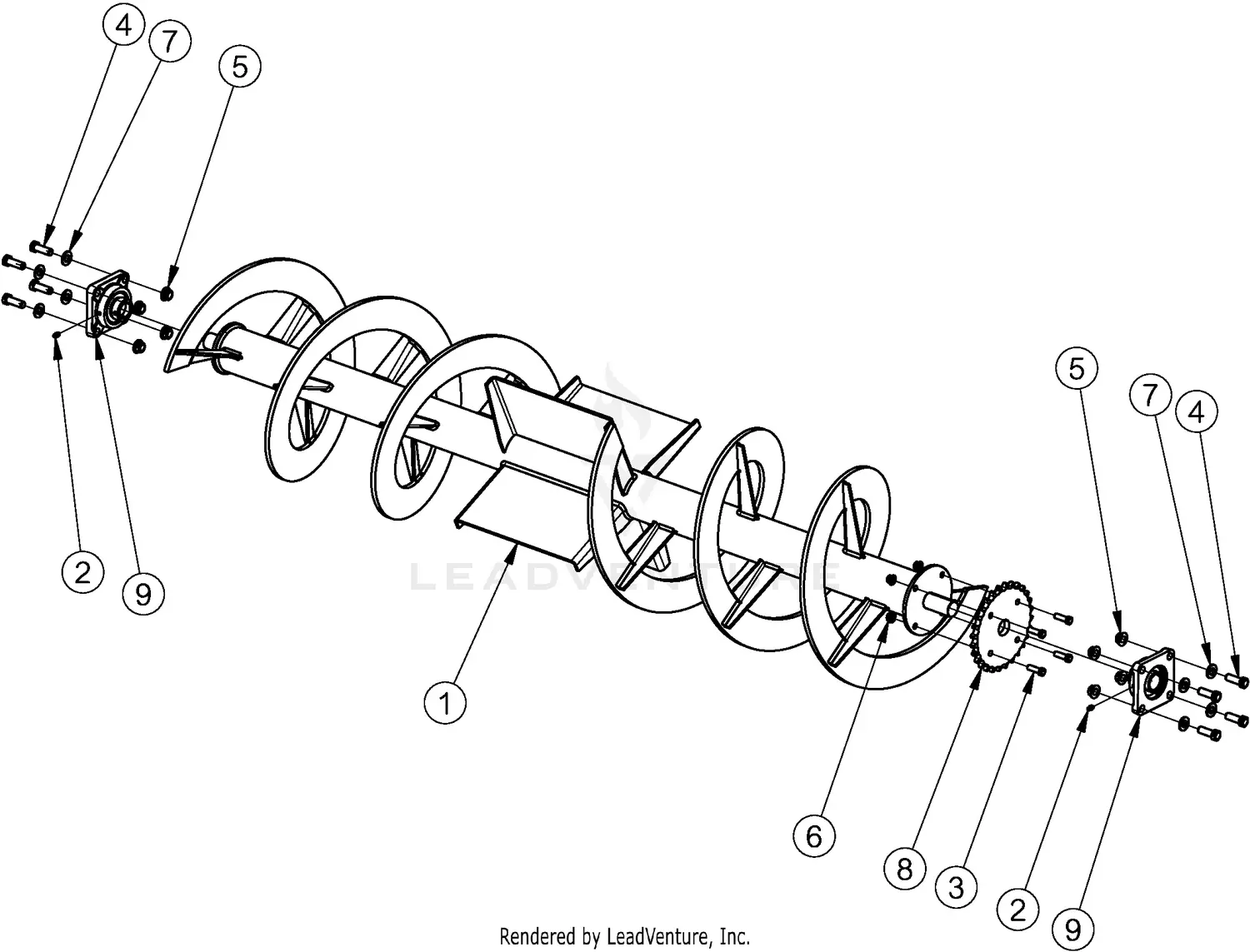 Land Pride SBP1674 Parts Diagrams