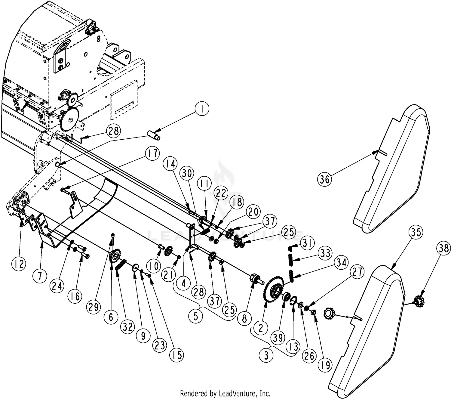 Land Pride APS1572 Parts Diagrams