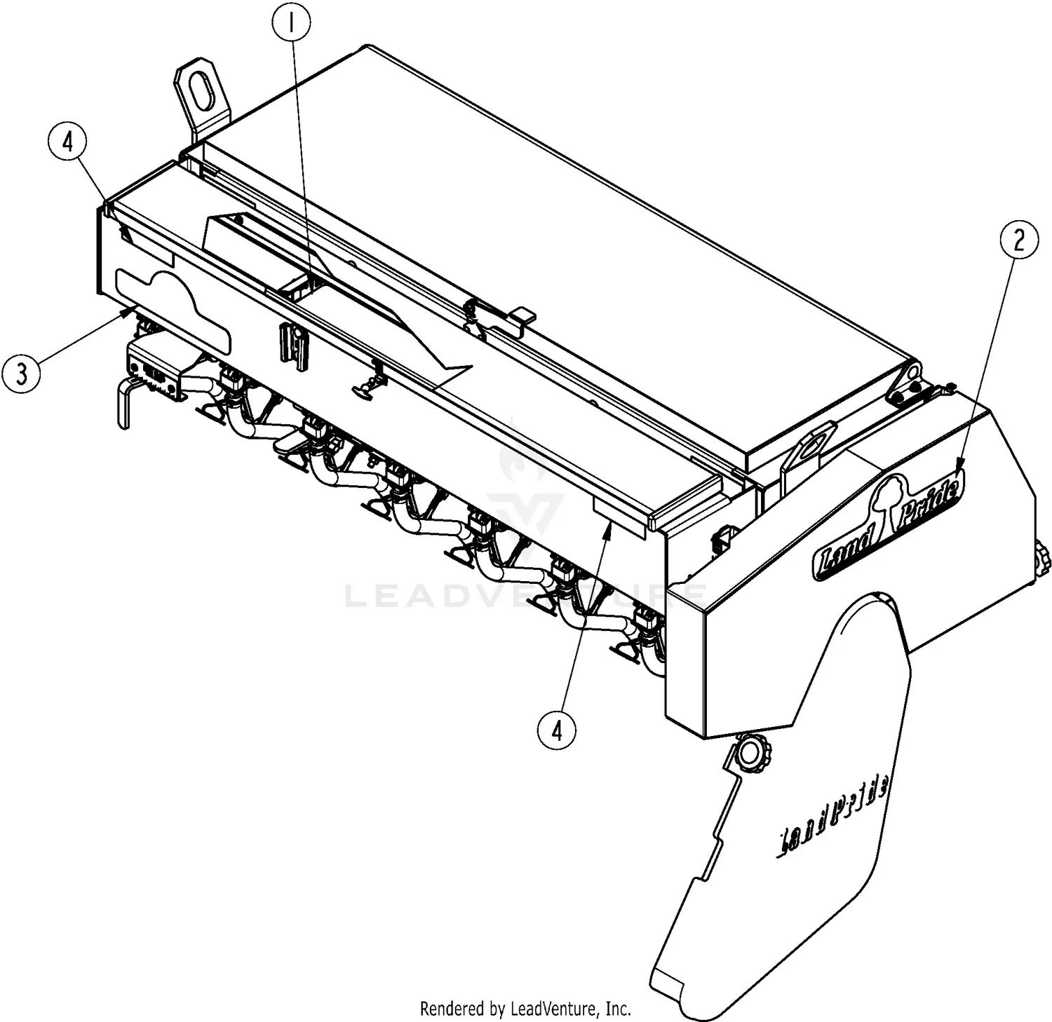 Land Pride APS1572 Parts Diagrams