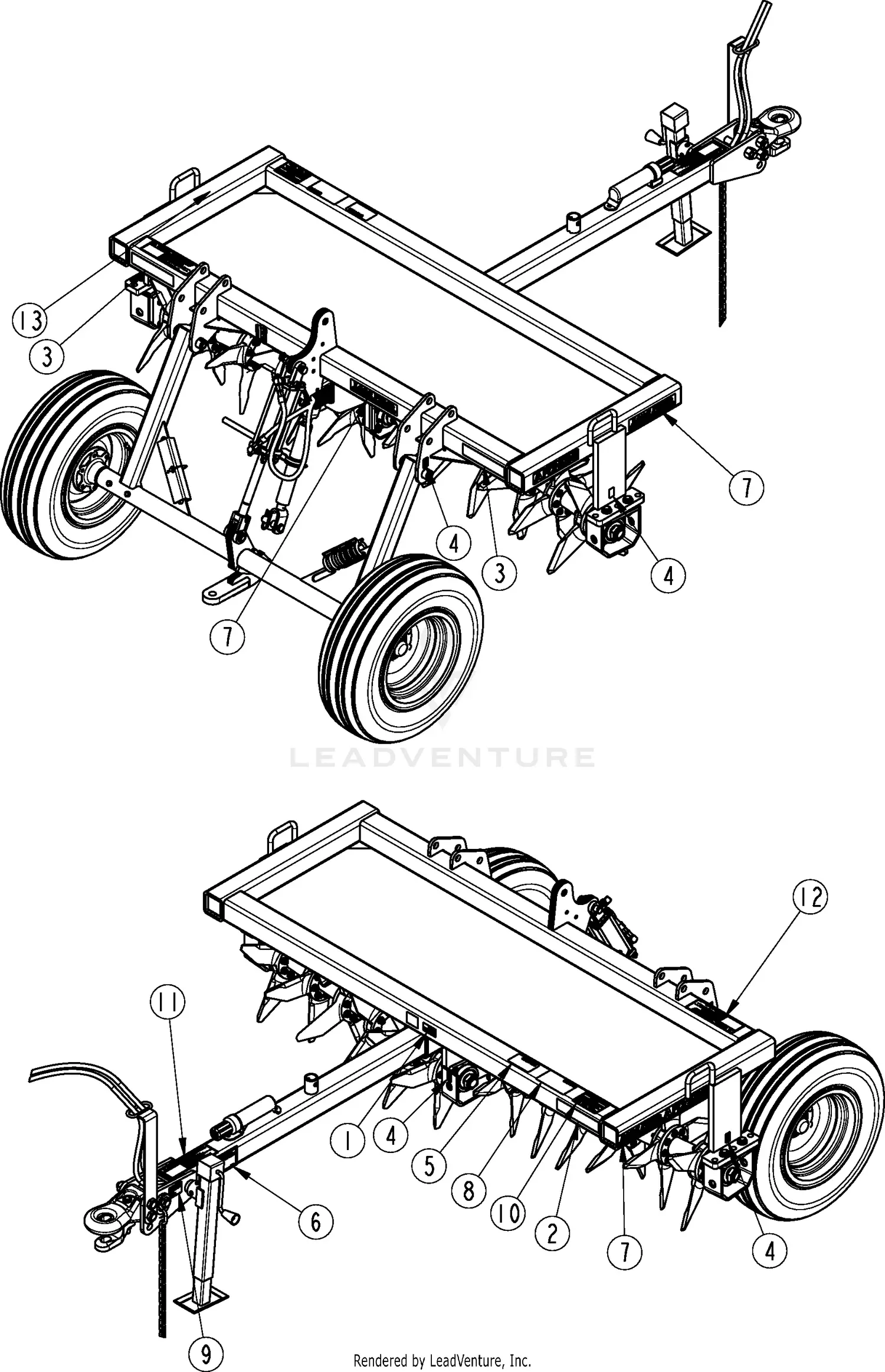 Land Pride AR2596 Parts Diagrams
