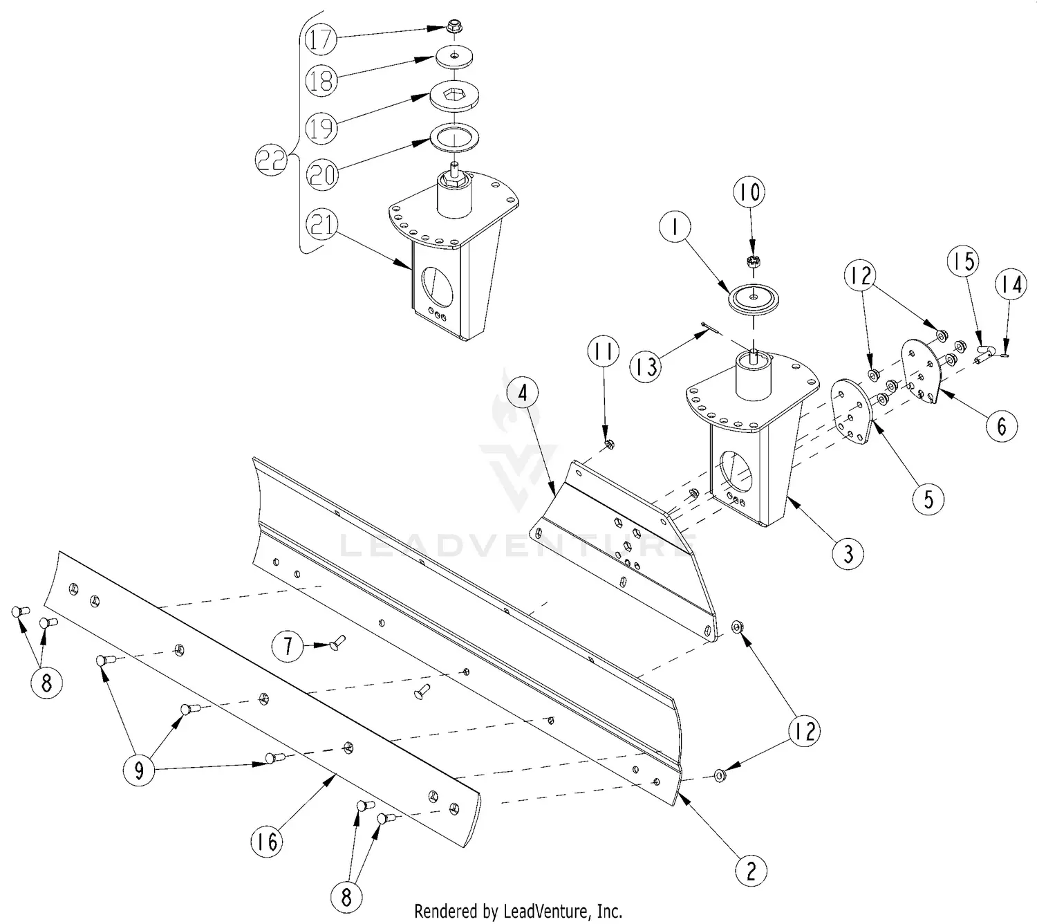 Land Pride RB1660 Parts Diagrams